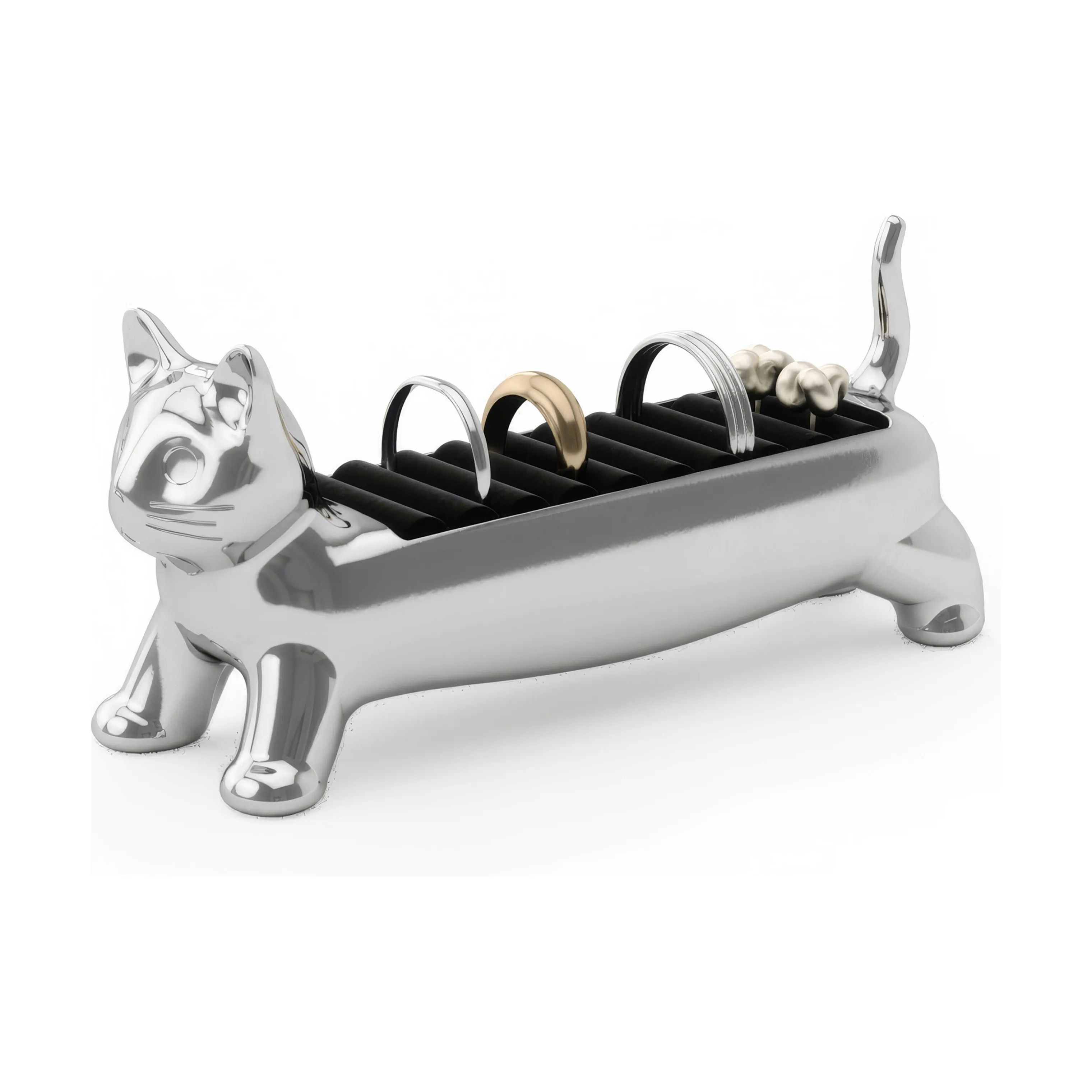 Umbra Småopbevaring Alicat Smykkeholder i chrome, 4