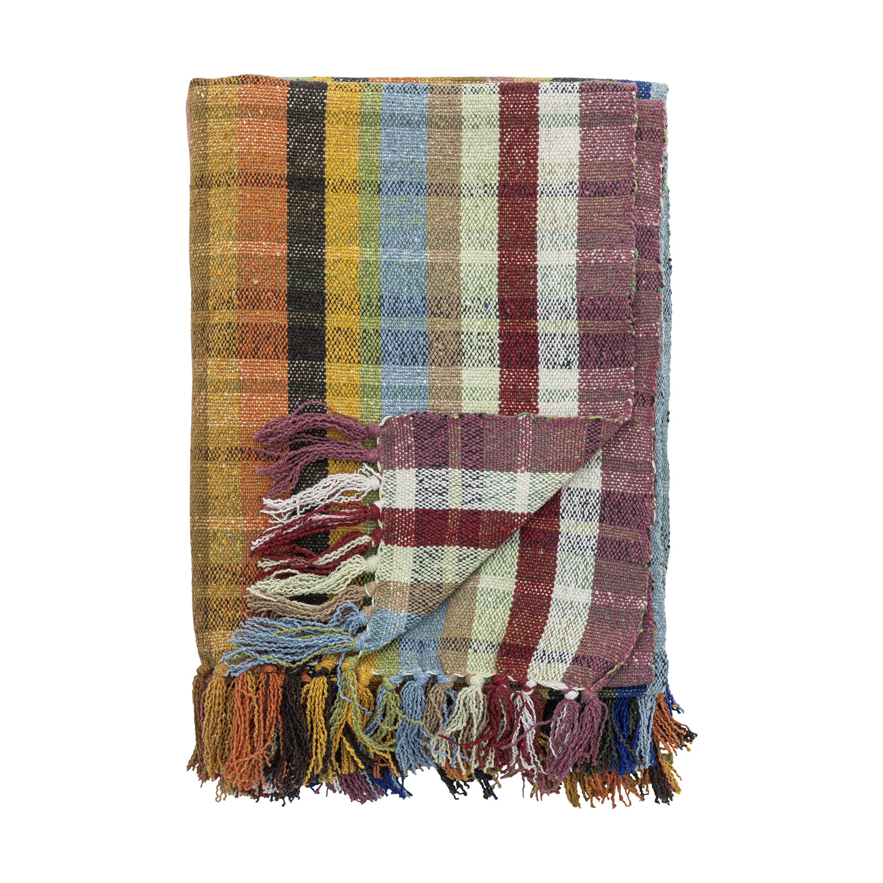 Bloomingville Plaider Elmy Plaid i Orange, 1