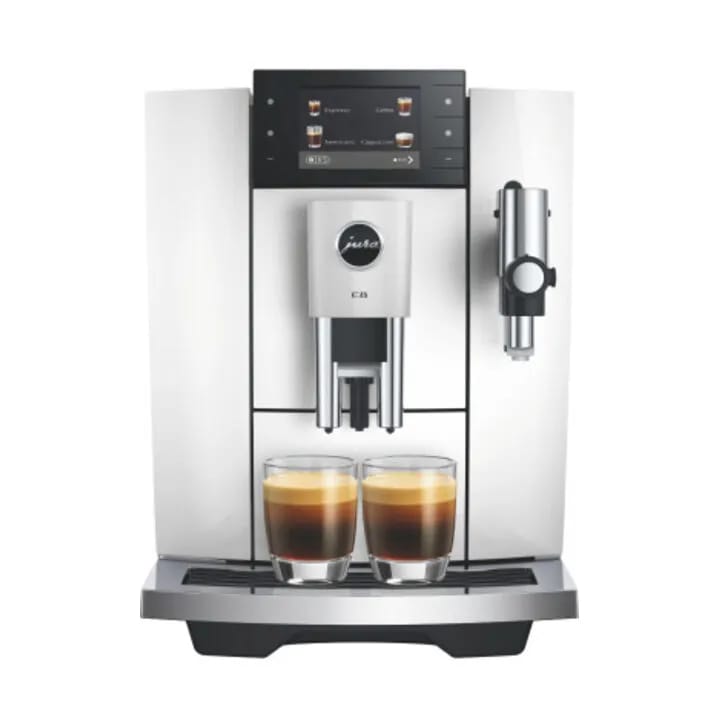 JURA Espressomaskiner E8 (EB) Espressomaskine E8 (ED) i Piano white, 1