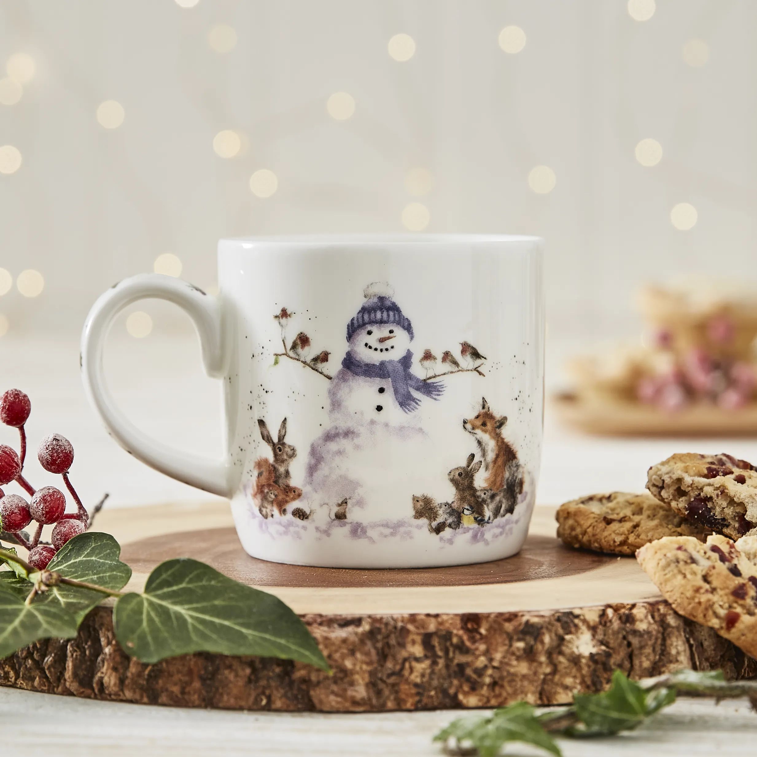 Royal Worcester Krus og kopper med hank Wrendale Krus - Gathered around i Snemand, 2