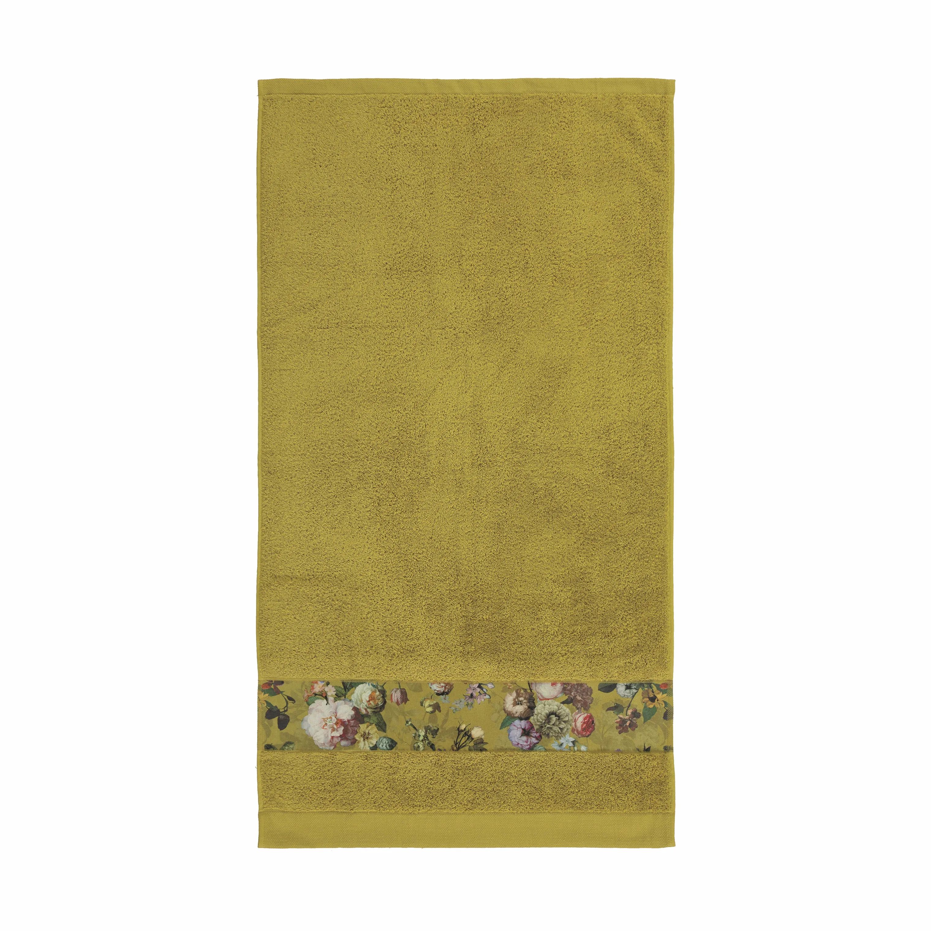 Essenza Håndklæder Fleur Håndklæde i Yellow, B70 x L140 cm, 1
