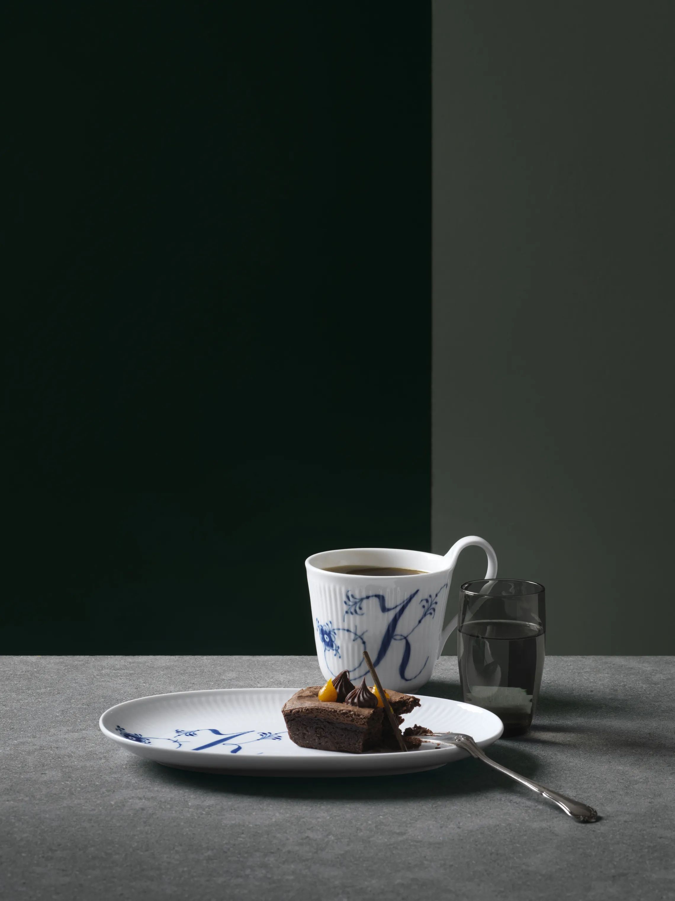 Royal Copenhagen Frokosttallerkener Alfabet kollektion Tallerken - K i K tallerken, 2