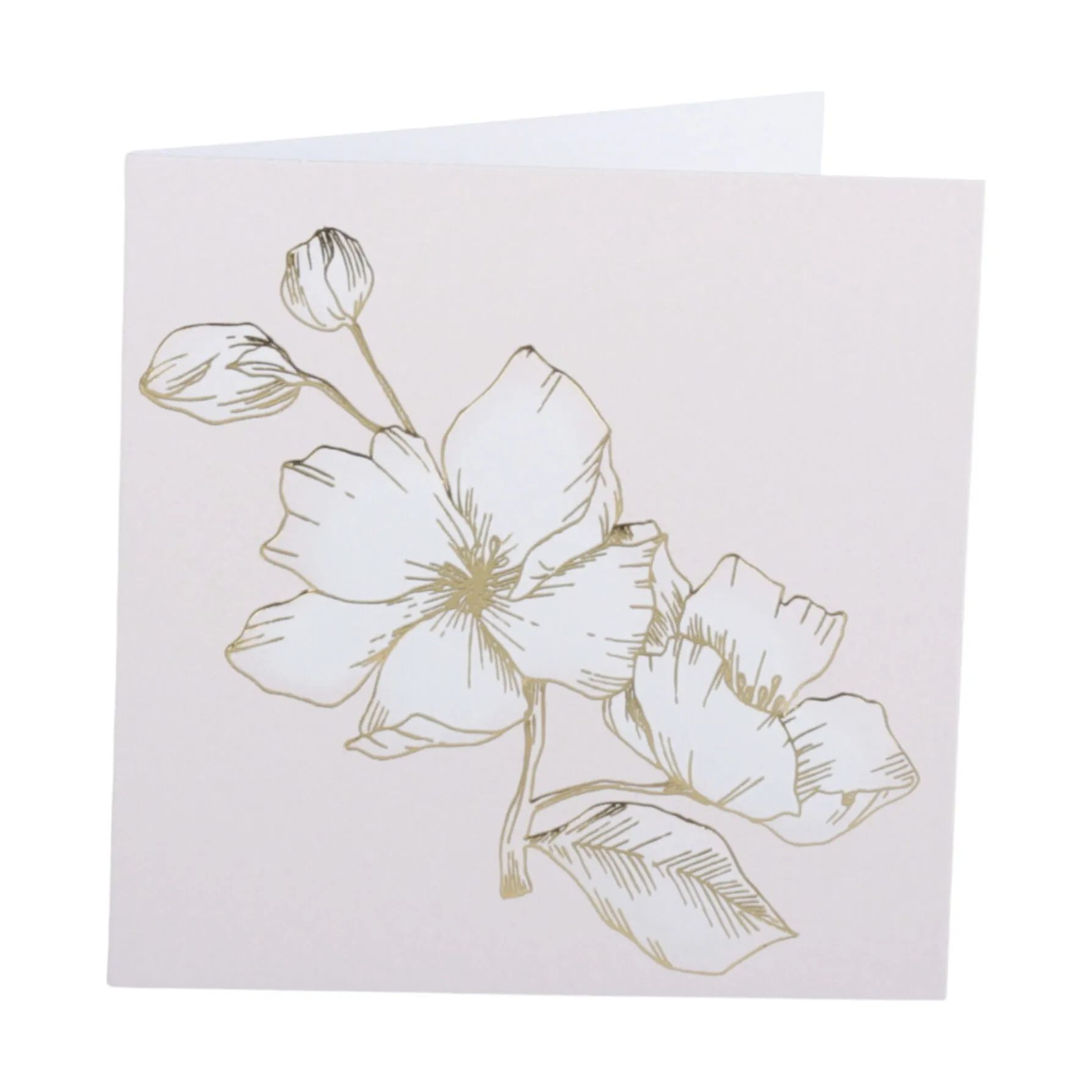 CASA Living Kort Kort - Blomstergren i Beige, 1