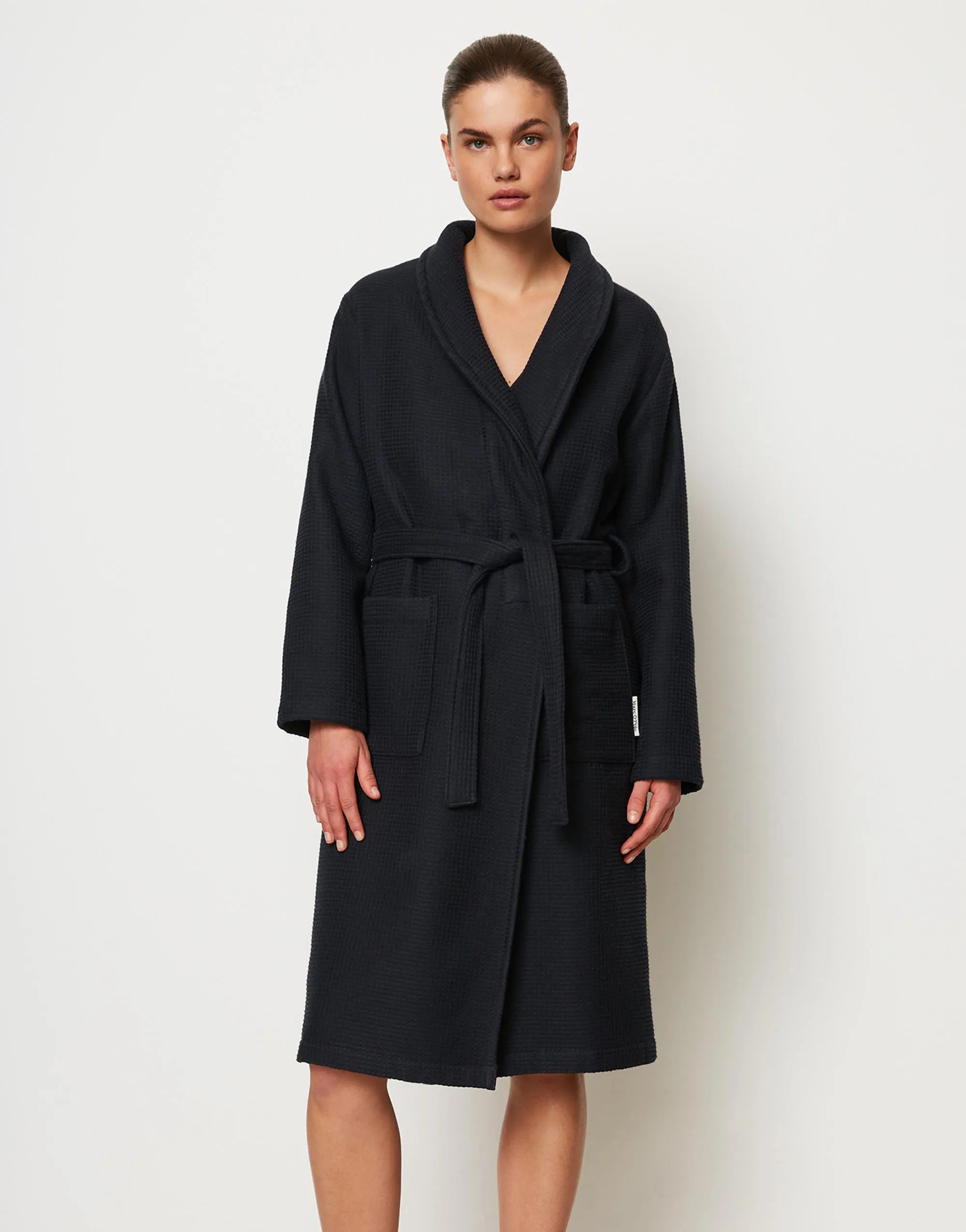 Essenza Morgenkåber Premium Badekåbe i Dark Navy, Kvinde - S, 2