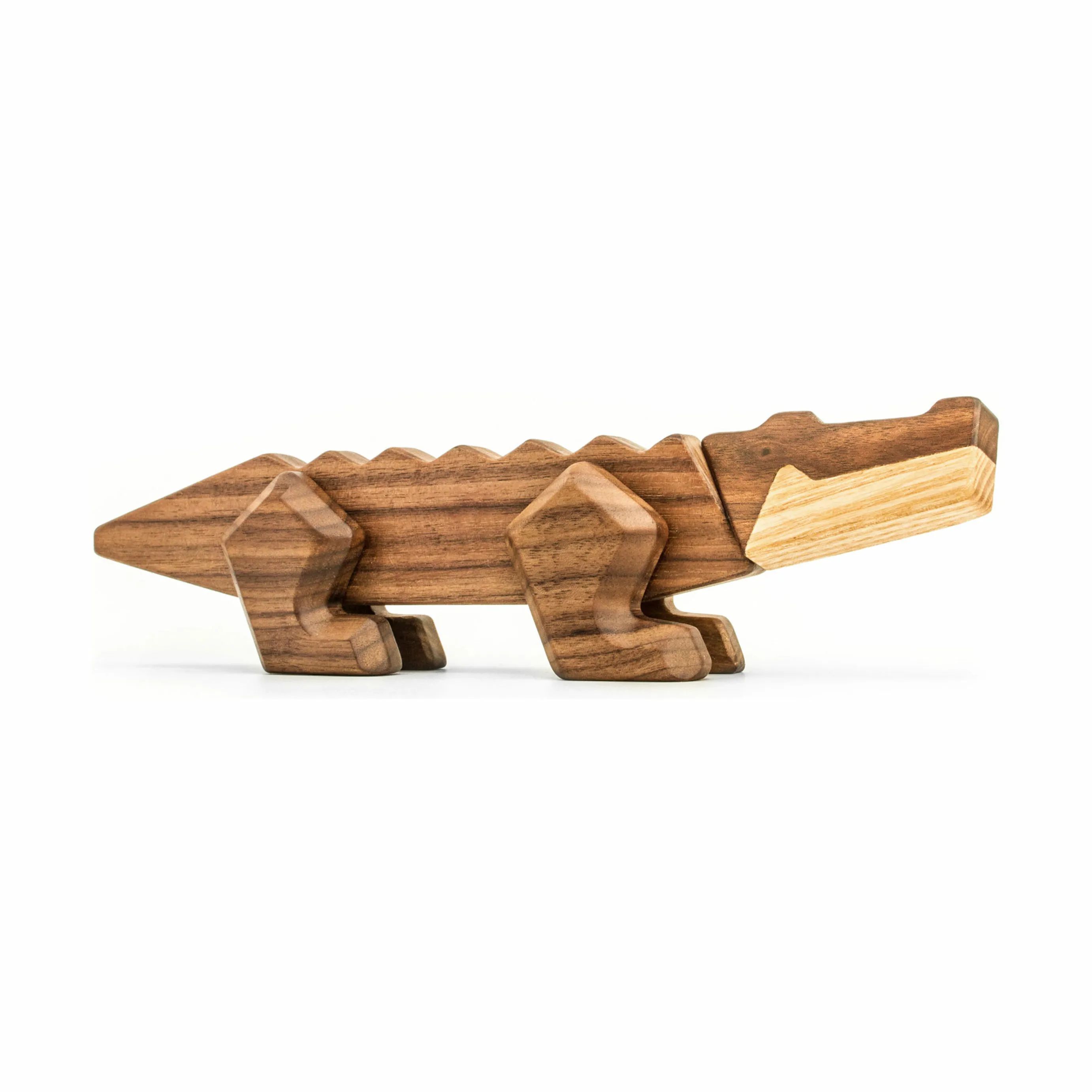FableWood Dyrefigurer Krokodille i Træ, 3