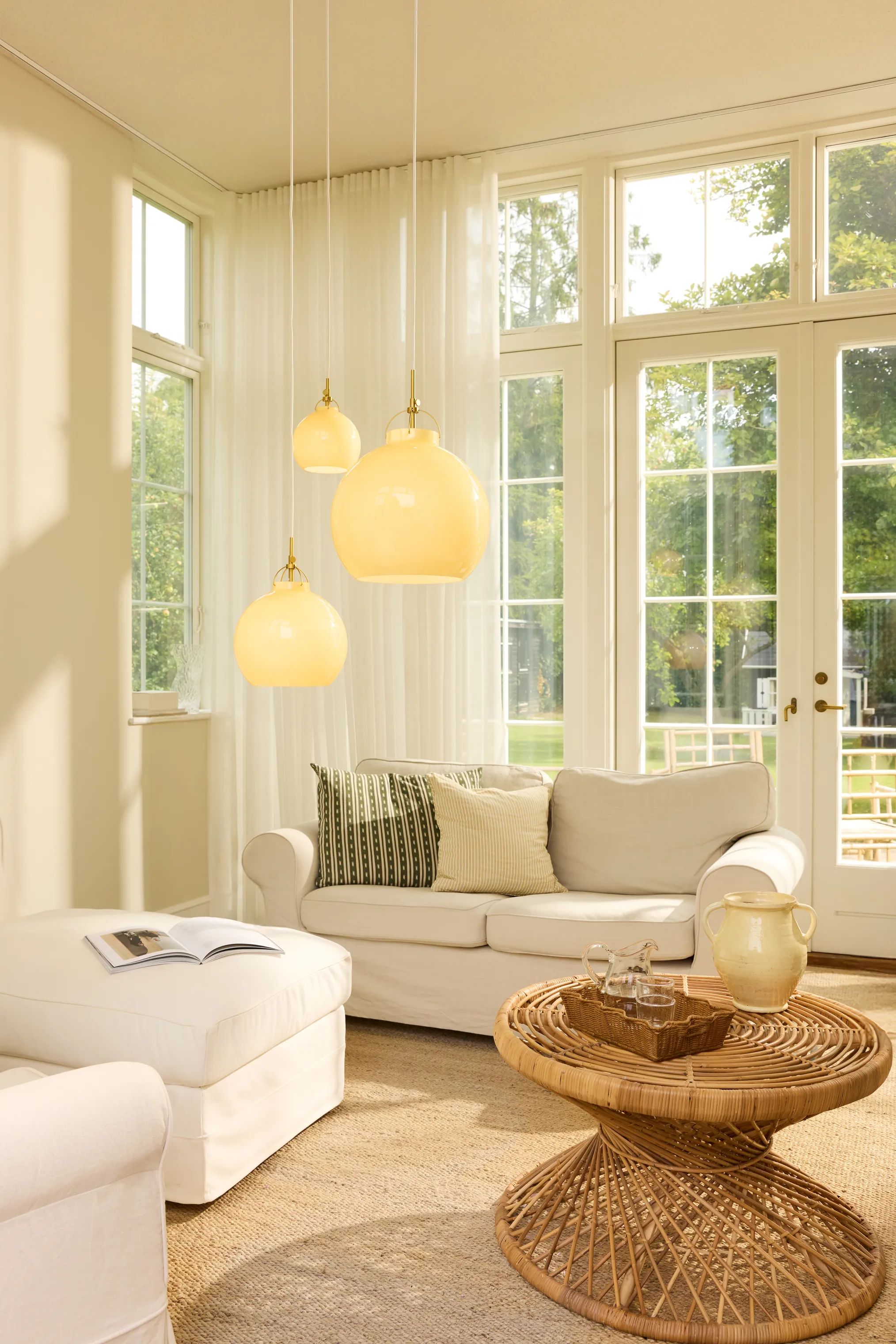 Halo Design Pendler Toscana Pendel i Creme, 18 cm, 3