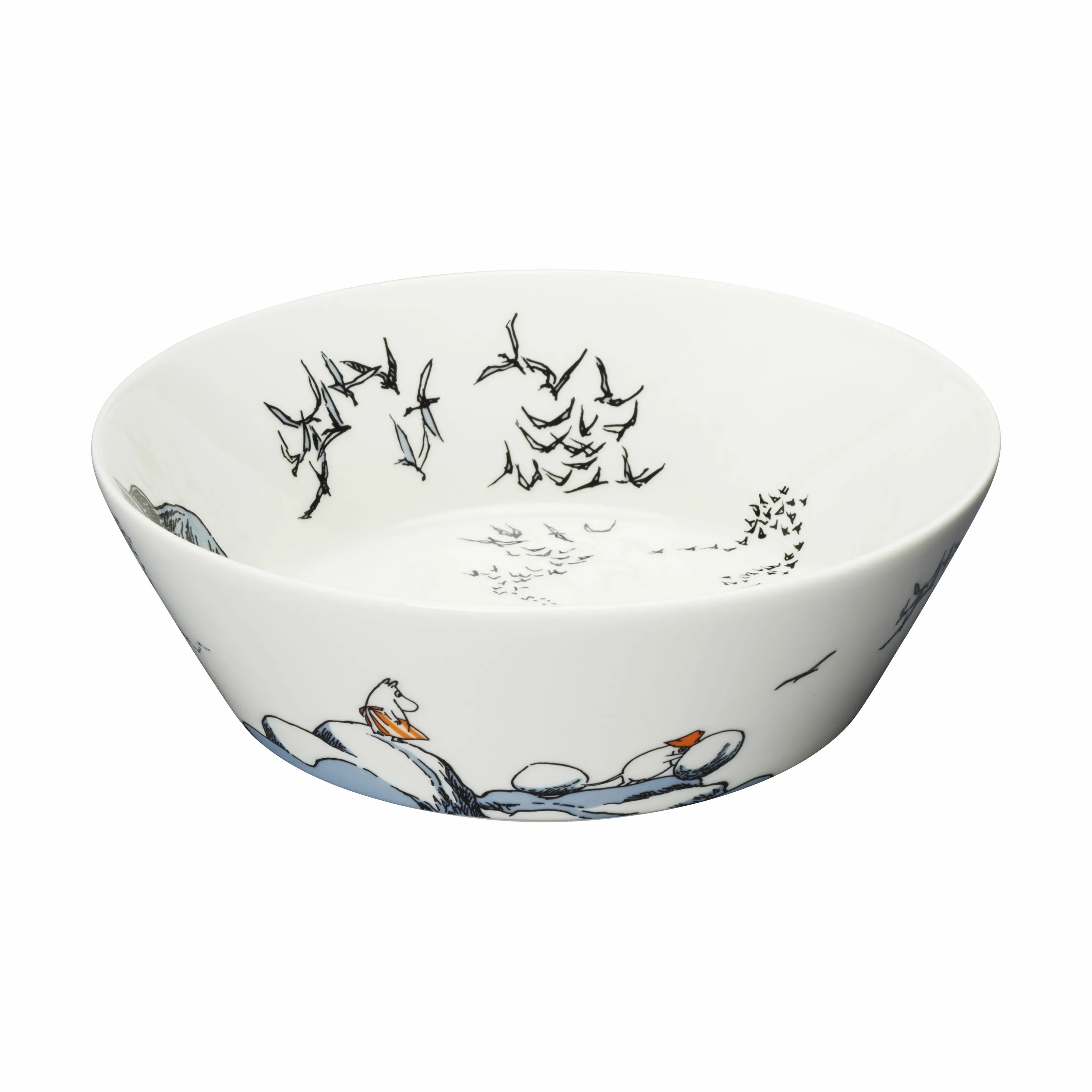 Moomin Arabia Serveringsskåle Kærester Tro mod sin oprindelse Skål i Hvid, 1
