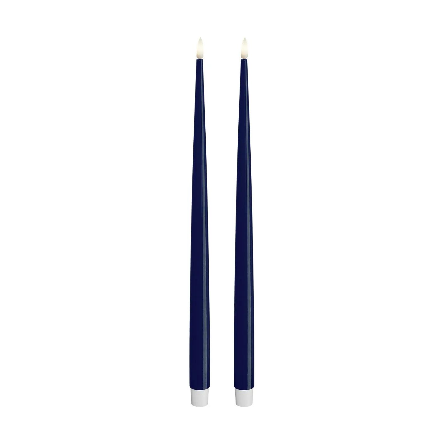 Deluxe Homeart LED-lys Real Flame LED Kertelys i Royal blue, 38 cm, 1