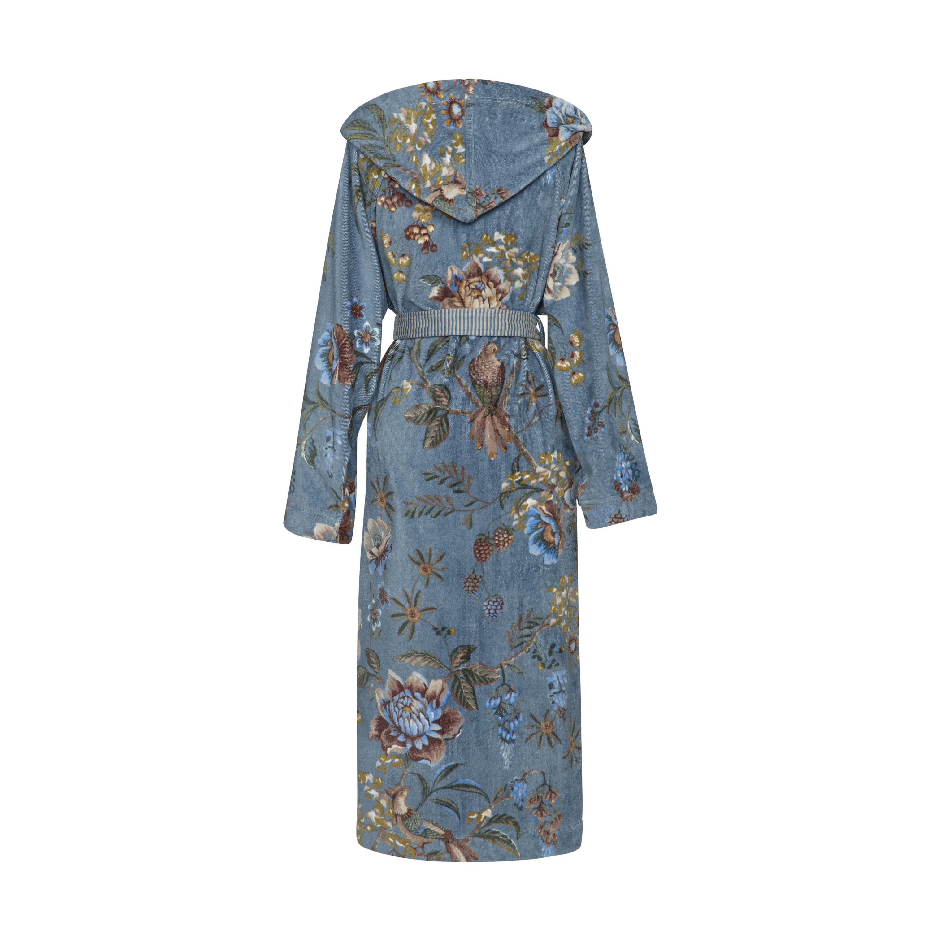 PIP Studio Morgenkåber Soft Zellige Secret Garden Badekåbe i Blue , S, 4