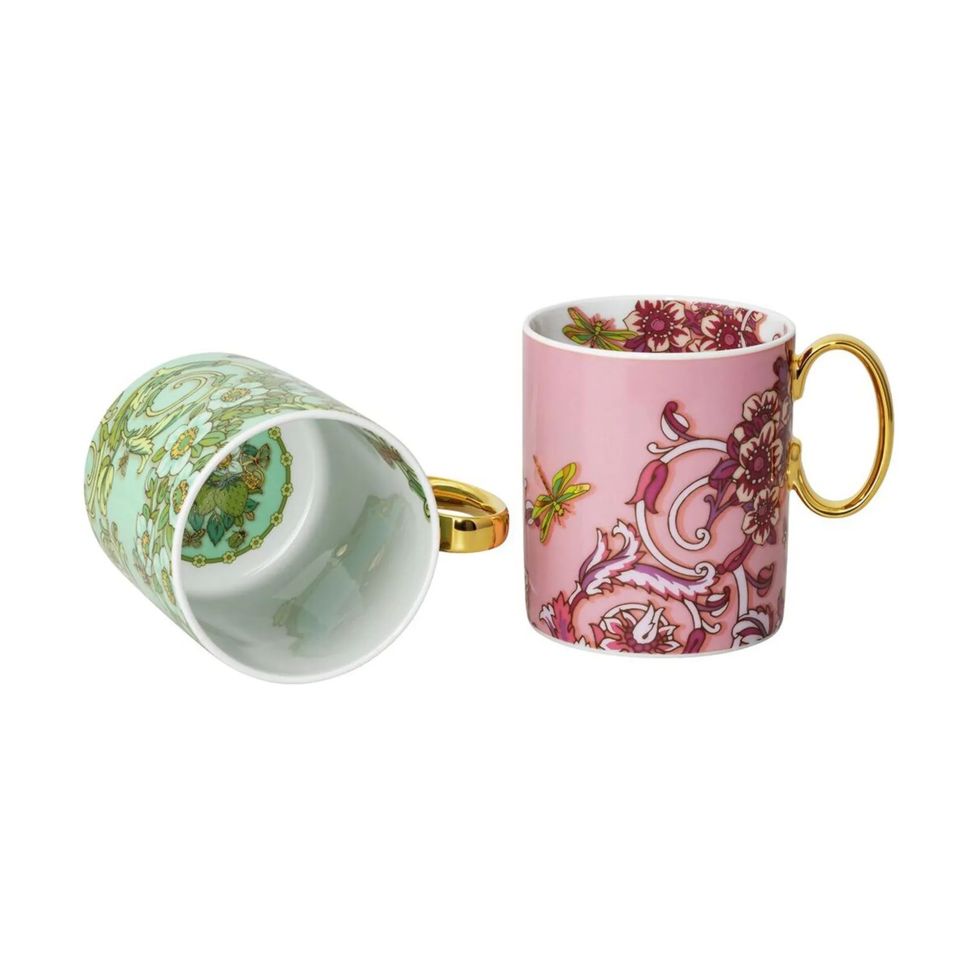 Versace Krus og kopper med hank Le Jardin Krus - 2 stk. i Pink/Green, 2