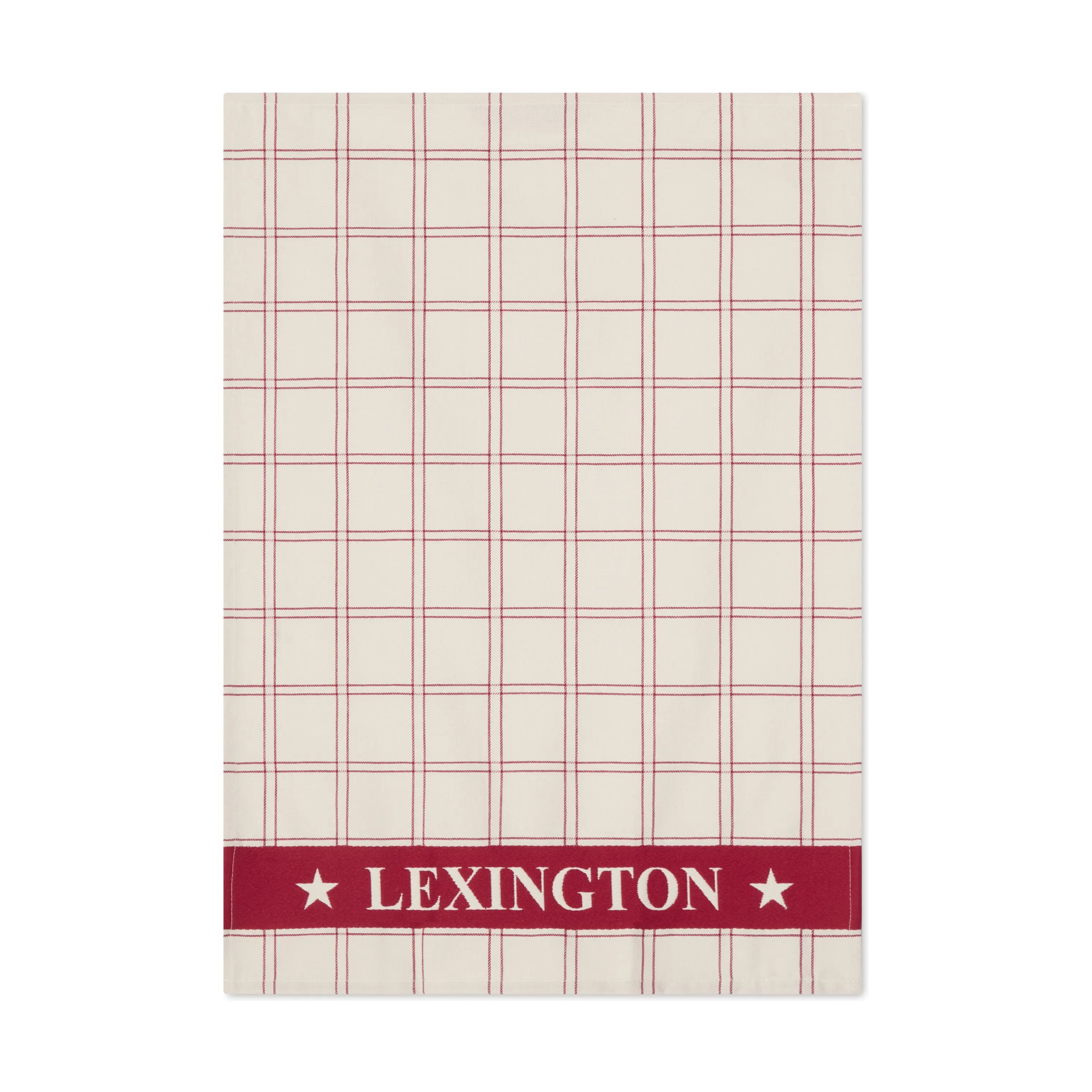 Lexington Viskestykker Viskestykke - 2 stk. i Rød/hvid, 5
