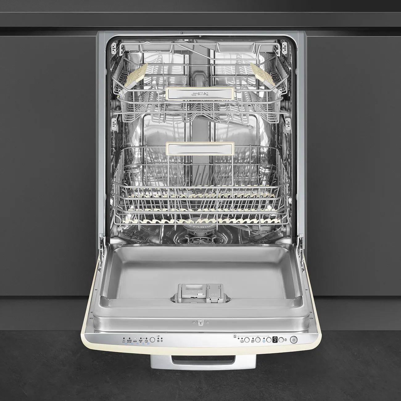 Smeg Opvaskemaskiner 50's Style Opvaskemaskine i Creme, 2