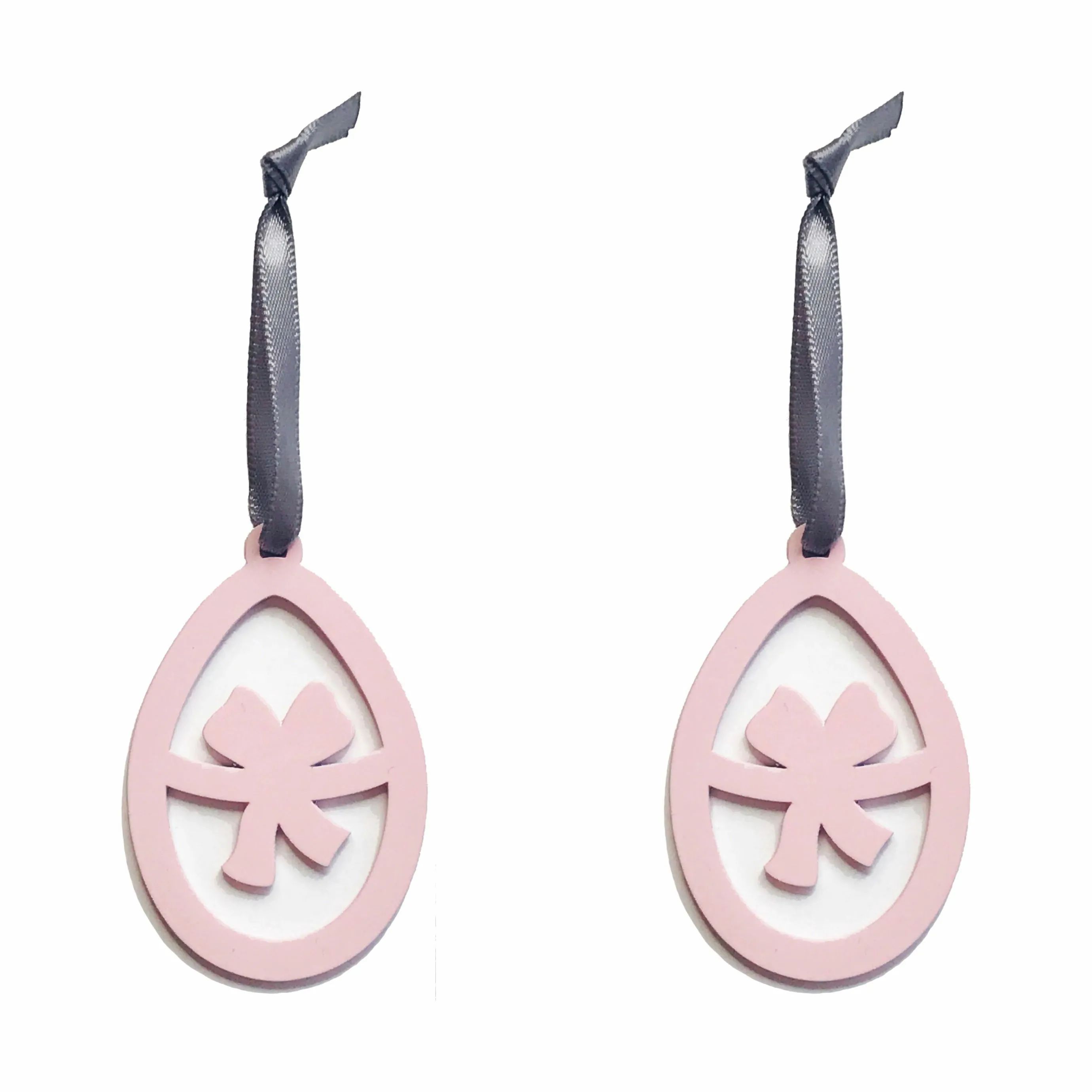 AIRies Påskeæg og ophæng AIRies Påskeophæng Sløjfe - 2 stk. i Rosa, 0,2 cm, 1