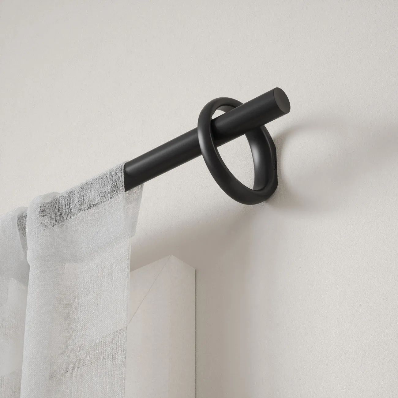 Umbra Gardiner og gardinstænger Ringlet Gardinstang i Mat sort, 2