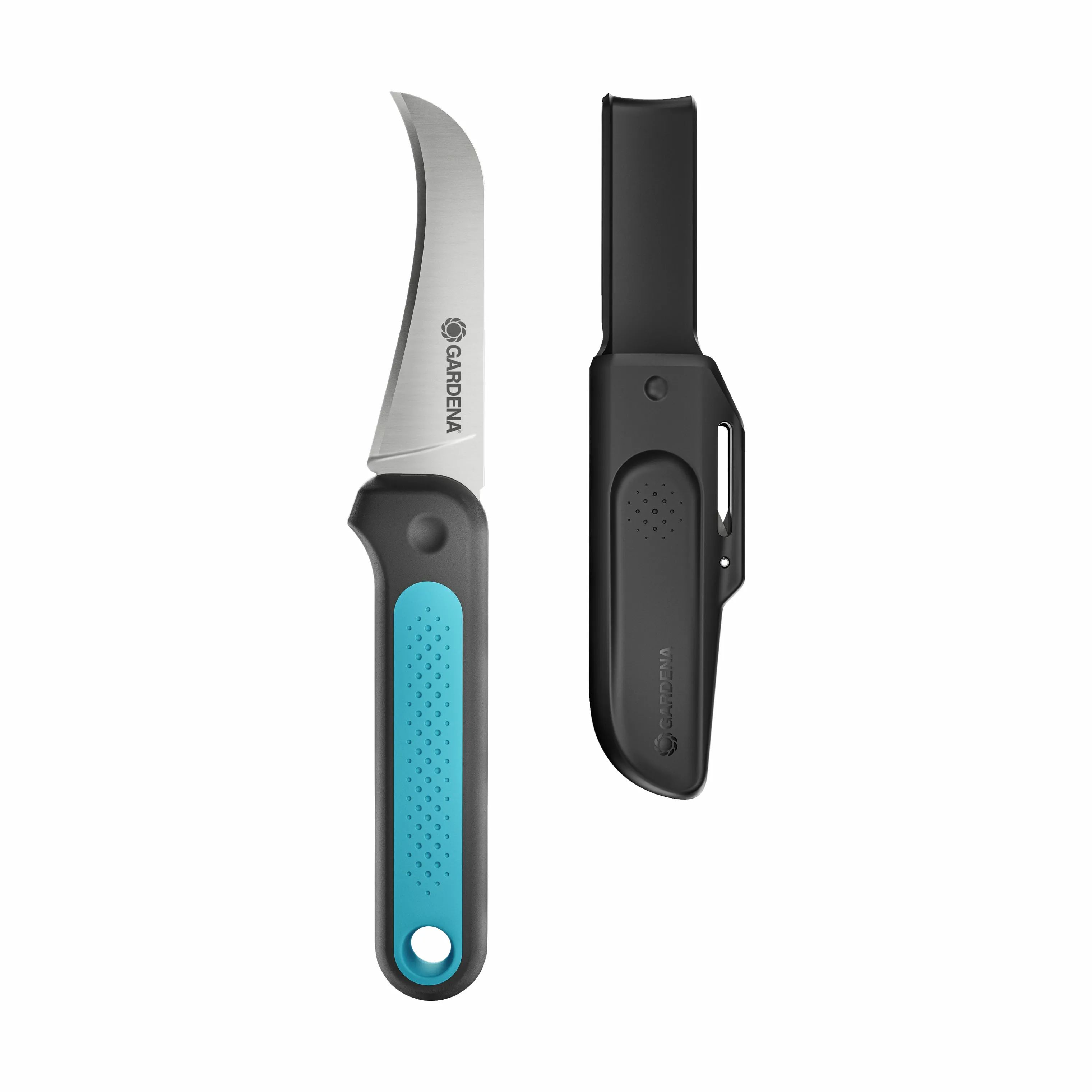 Gardena Urteknive VeggieCut Kniv i sort/turkis, 4