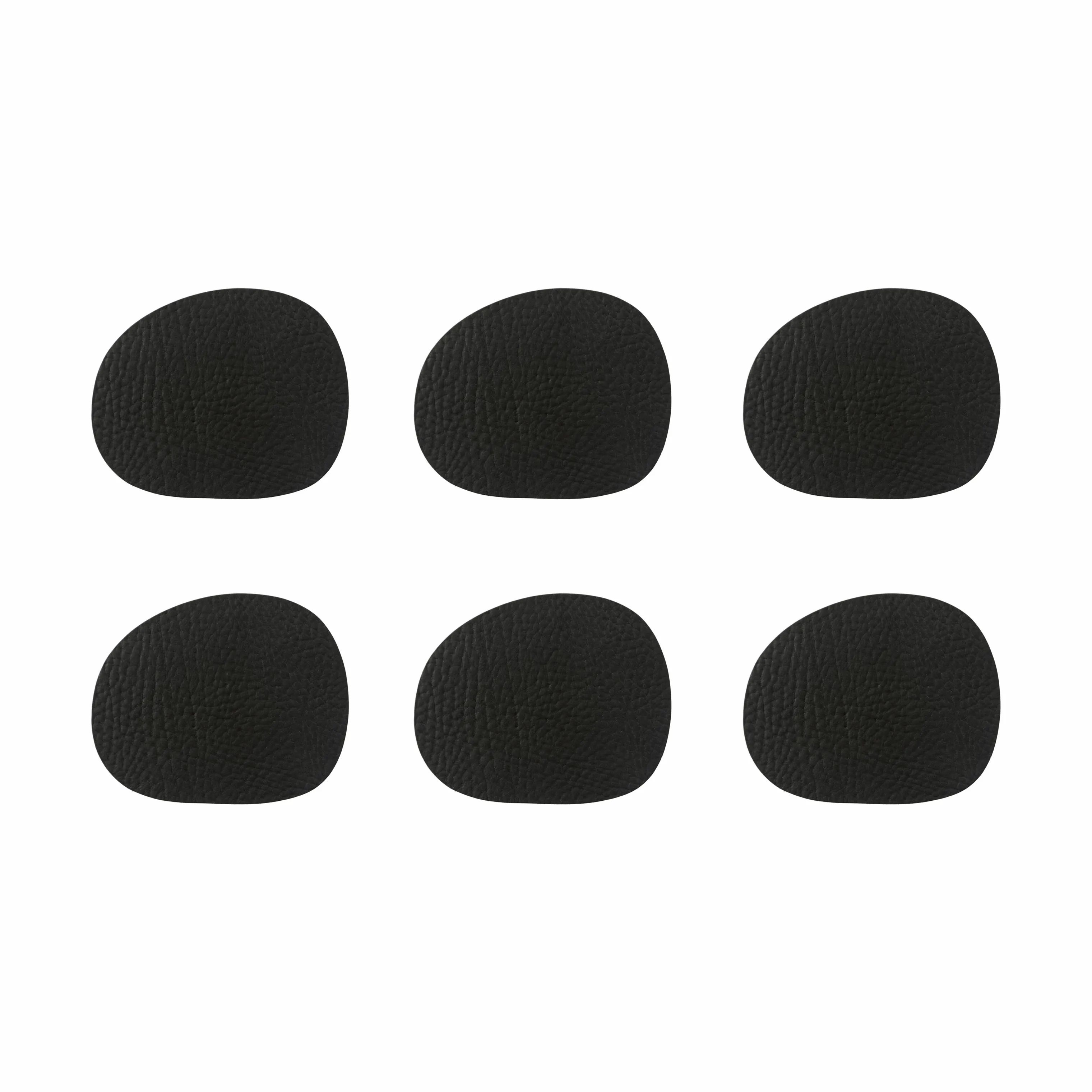 RAW by Aida Glasbrikker og coasters Buffalo Coaster - 6 stk. i Sort, 1