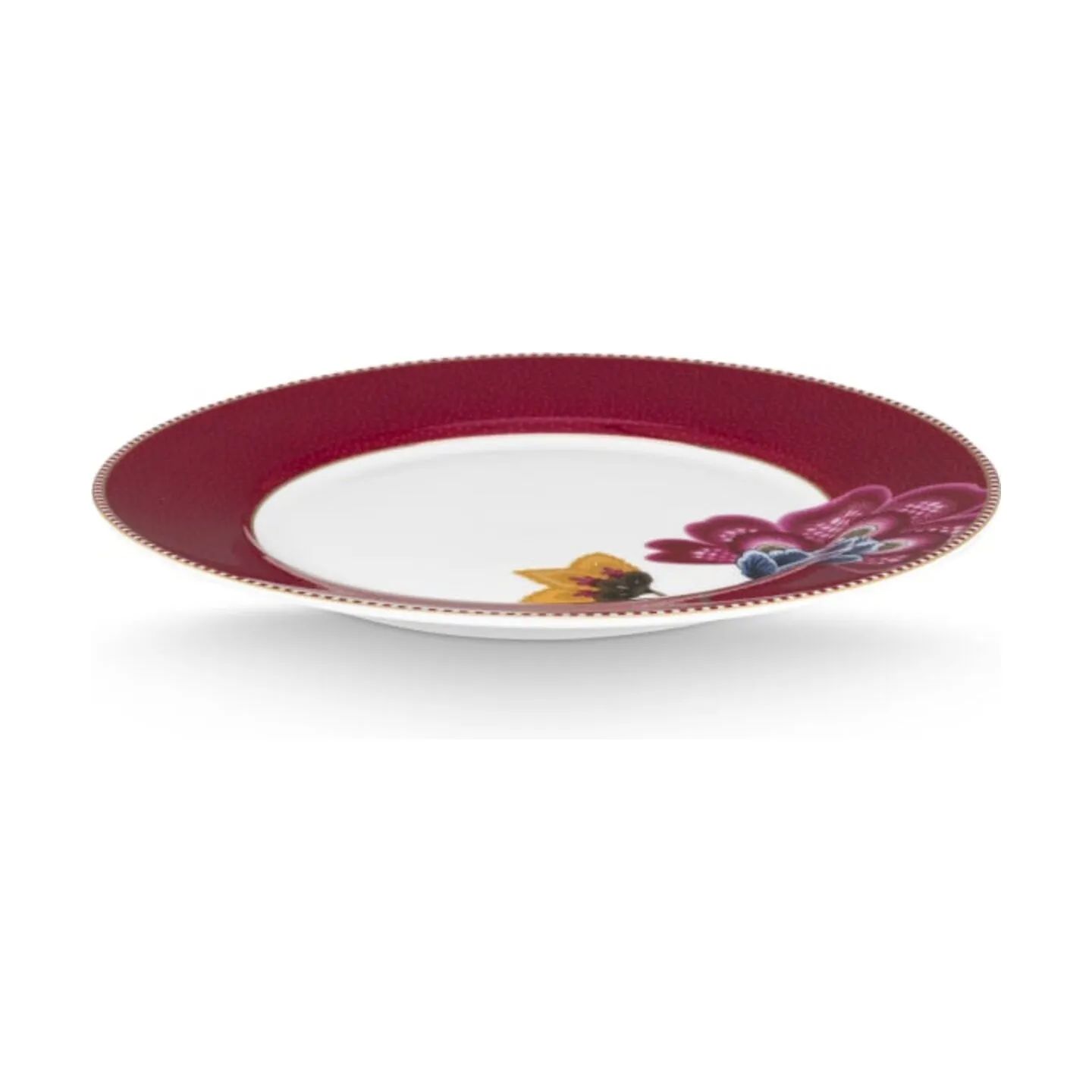 PIP Studio Frokosttallerkener Blooming Tales Frokosttallerken i Rød, 23 cm, 3