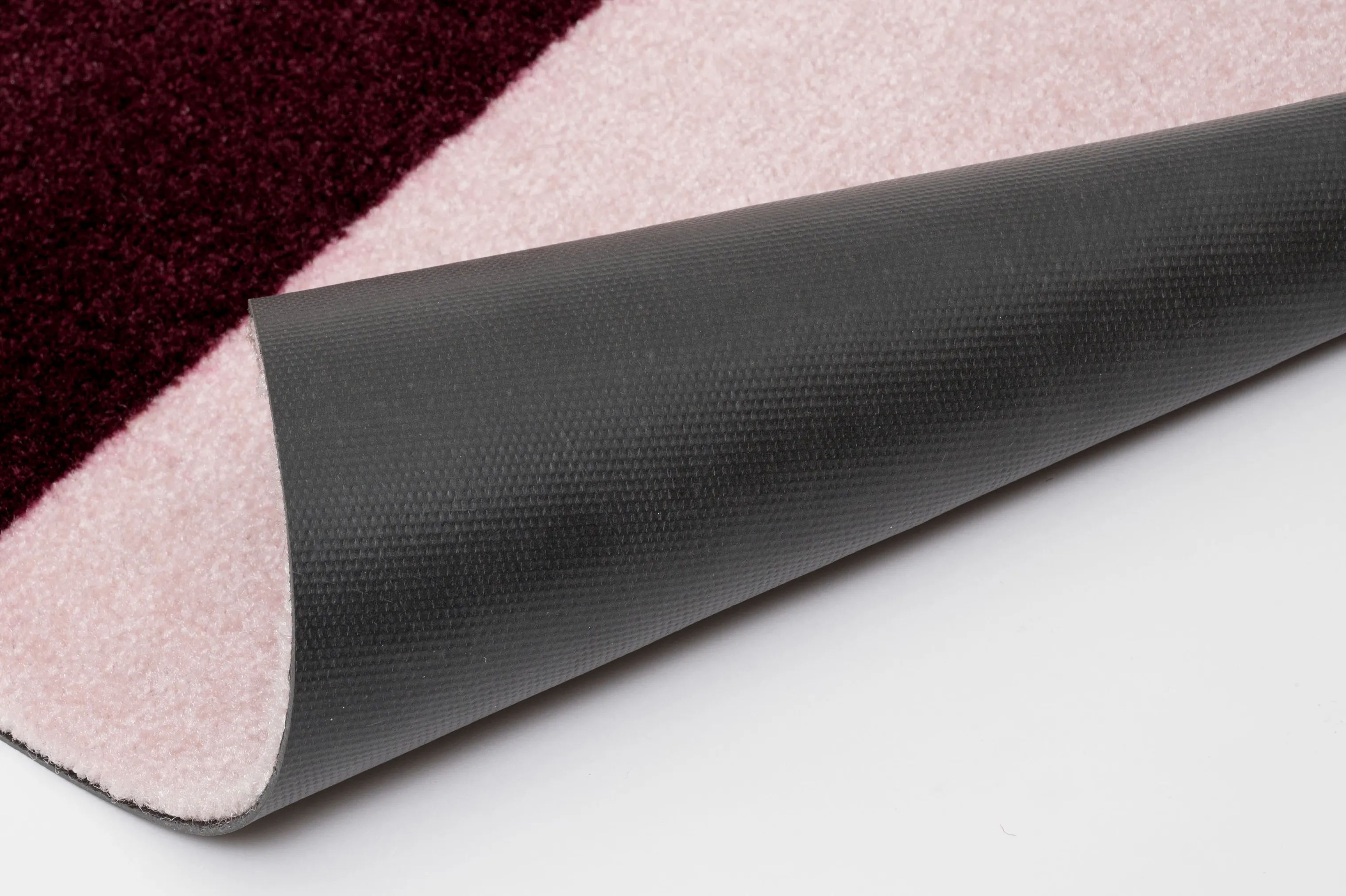 Tica Copenhagen Dørmåtter Stripes Horisontal Gulvmåtte i Bordeaux/Rosa/Sand, B60 x L90 cm, 7