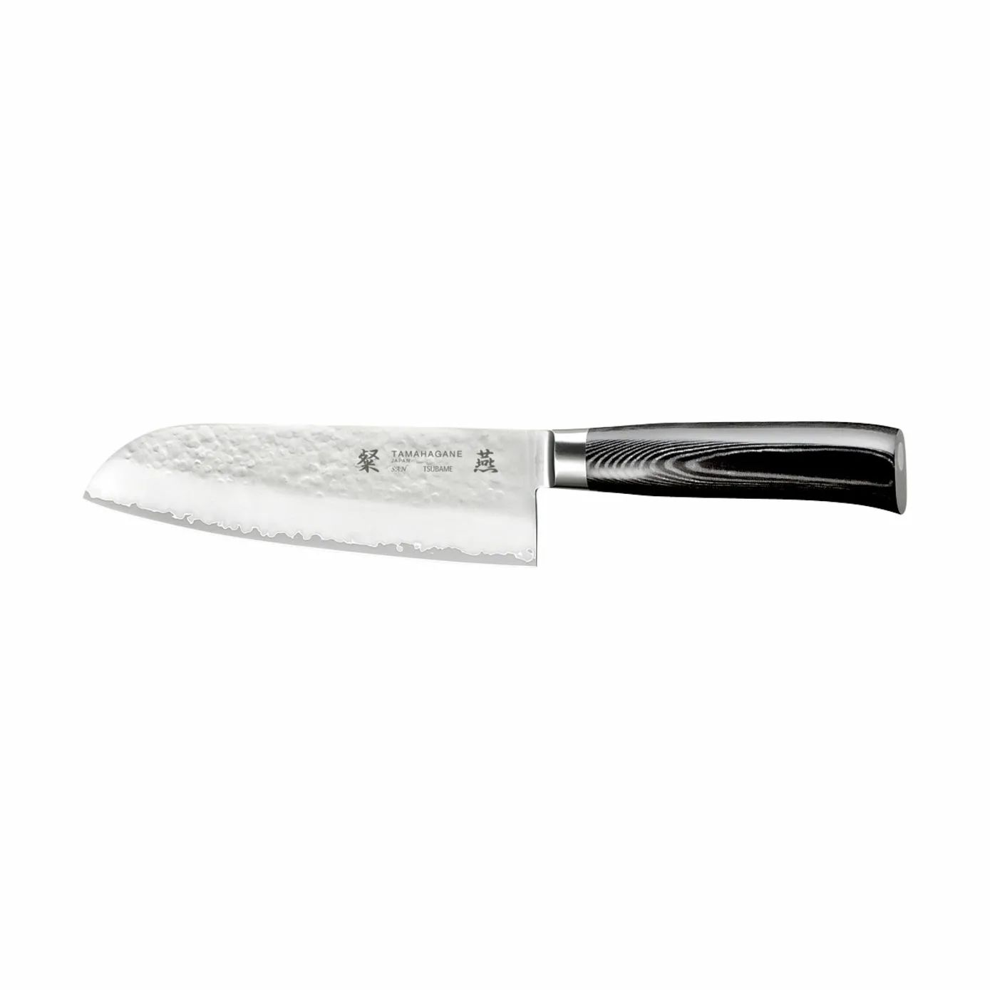 Tamahagane SAN TSUBAME Santokuknive Santokukniv i stål/sort, 1