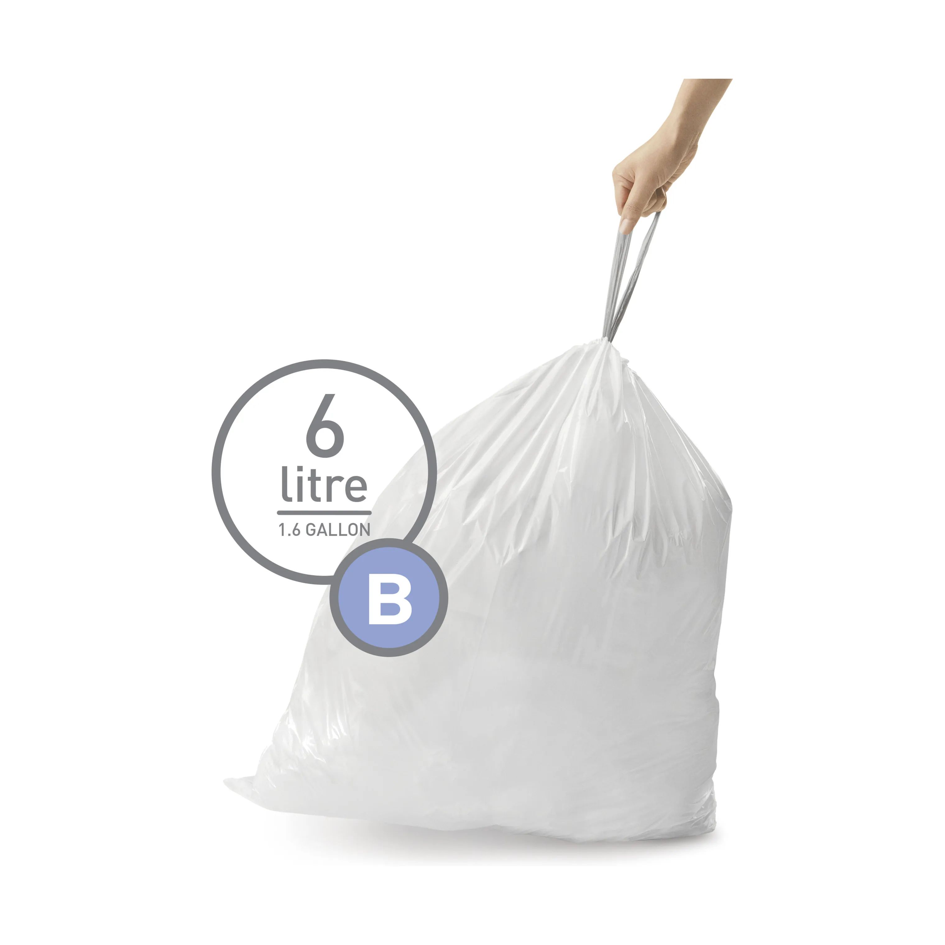 Simplehuman Affaldsposer Affaldsposer kode B - 90 stk. i B - 6 liter, 1
