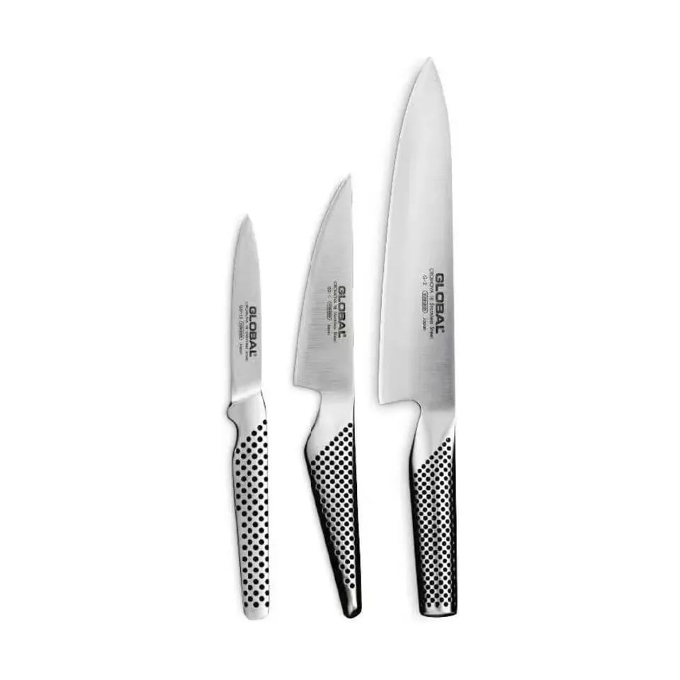 Global Knivsæt Knivsæt G-2/GS-1/GSF-15 - 3 dele i Stål, 1