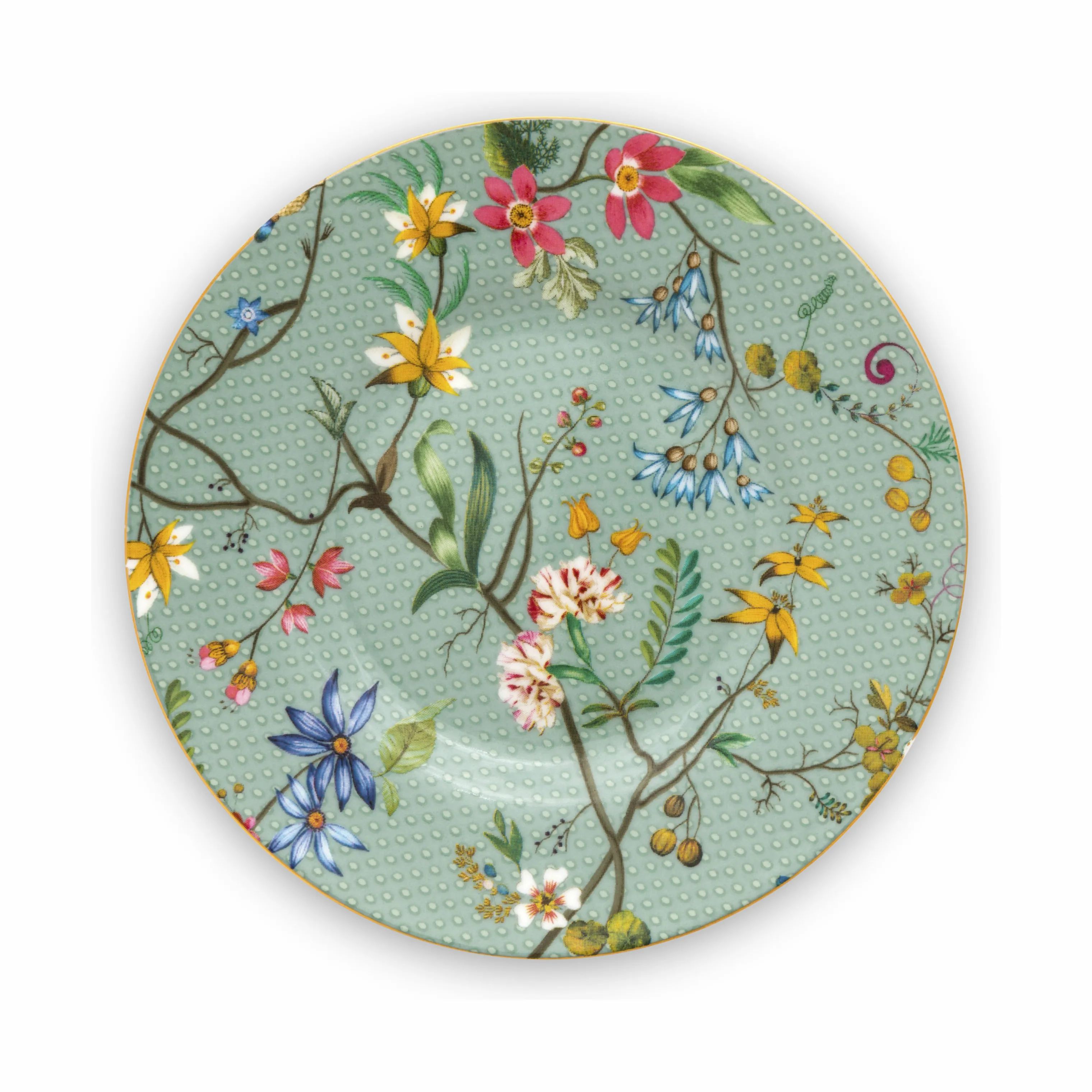 PIP Studio Frokosttallerkener JOLIE FLOWERS Jolie  Flowers Tallerken i Light Blue, 12 cm, 1