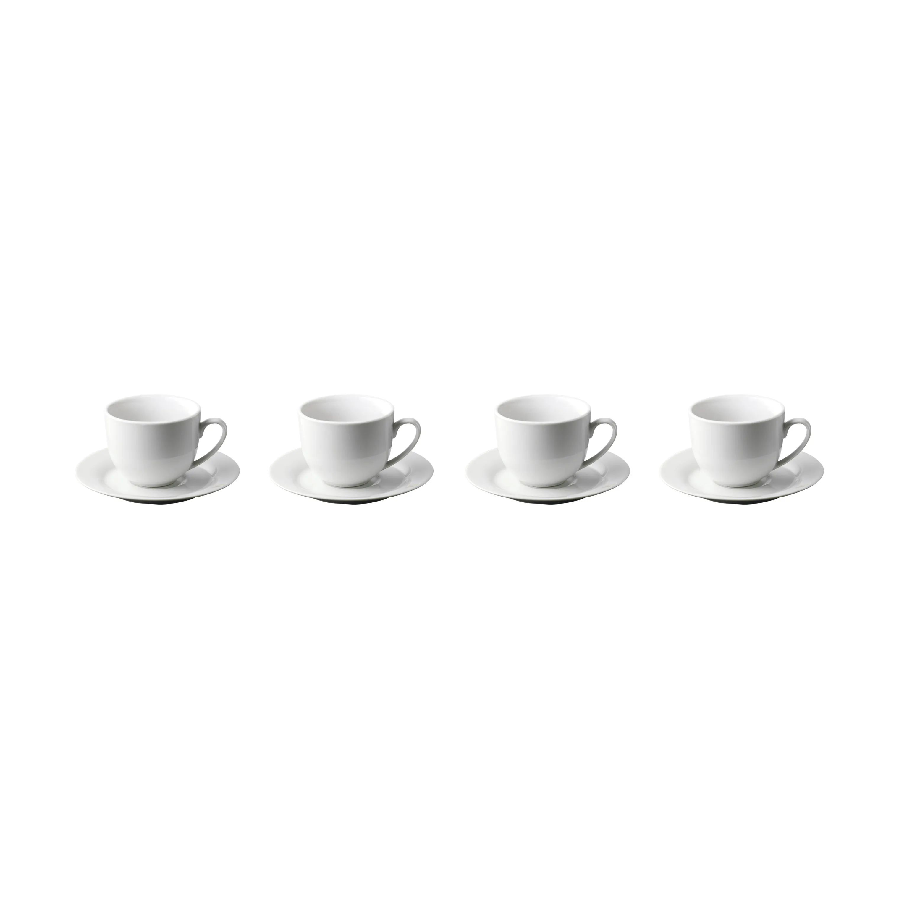 Aida Krus og kopper med hank Café Kaffekop - 4 stk. i Hvid, 1