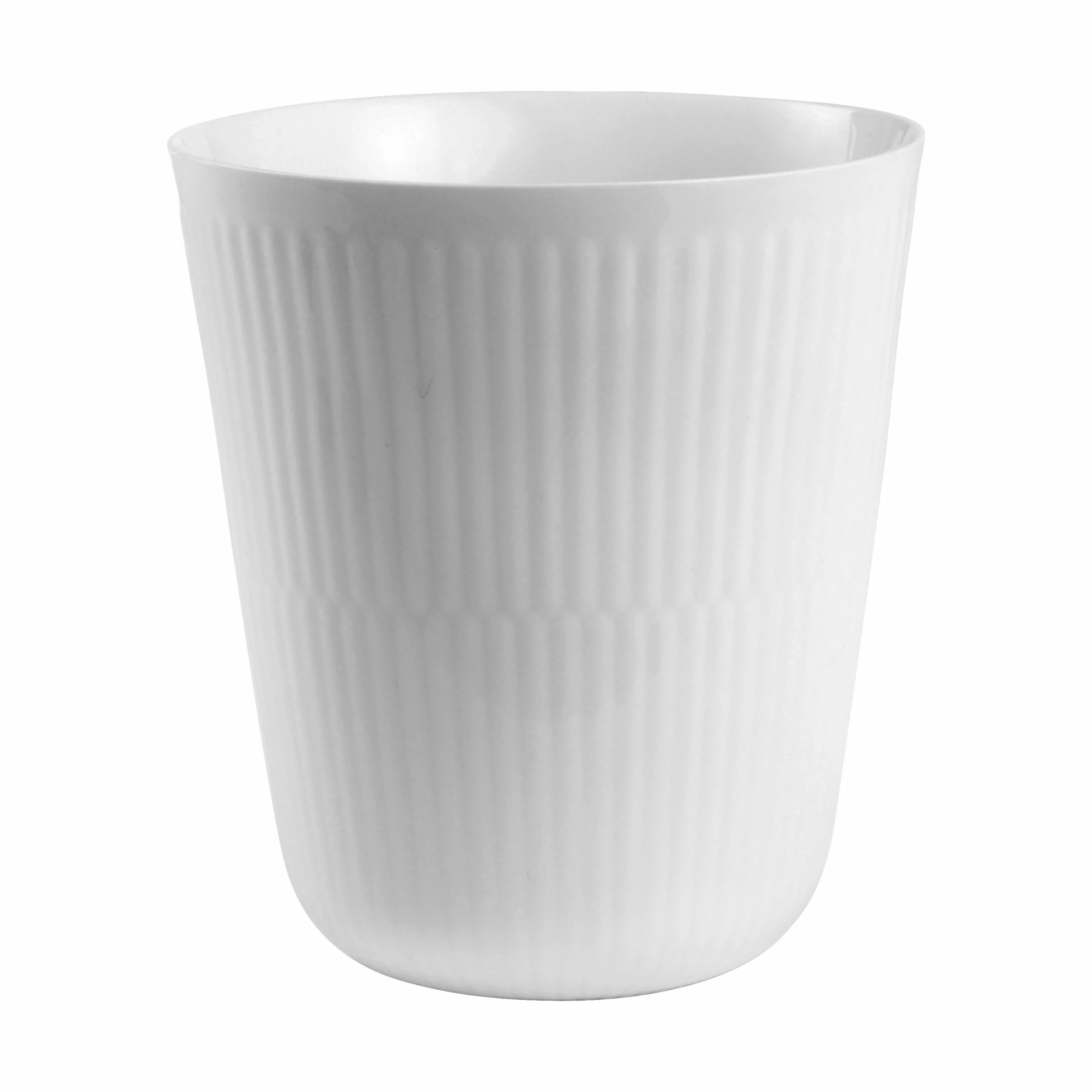 Royal Copenhagen Krus og kopper uden hank Hvid Riflet Termokop i 29 cl, 1