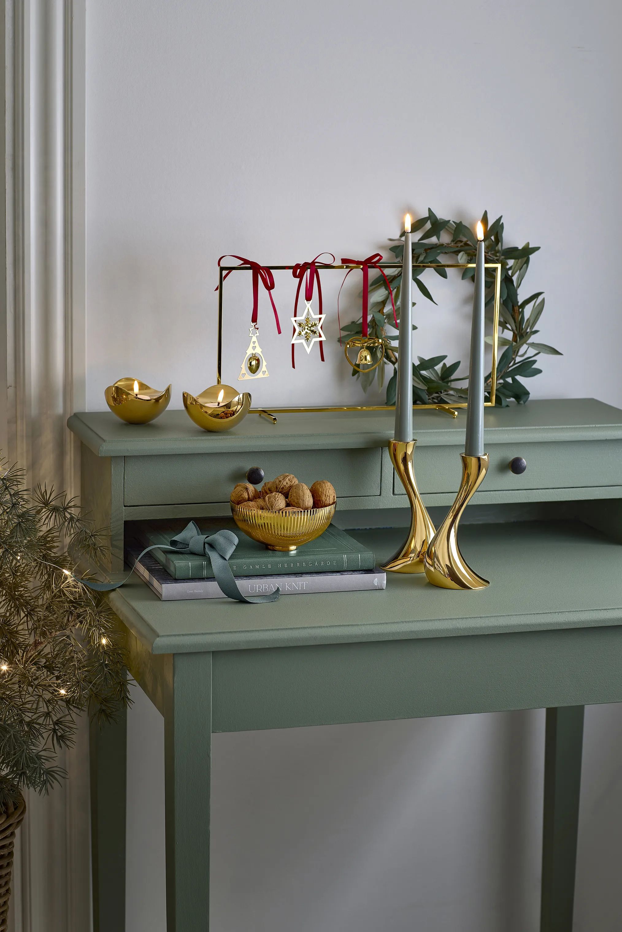 Georg Jensen Kronelysestage Cobra Lysestage - 2 stk. i Guld blank, 16 cm, 3