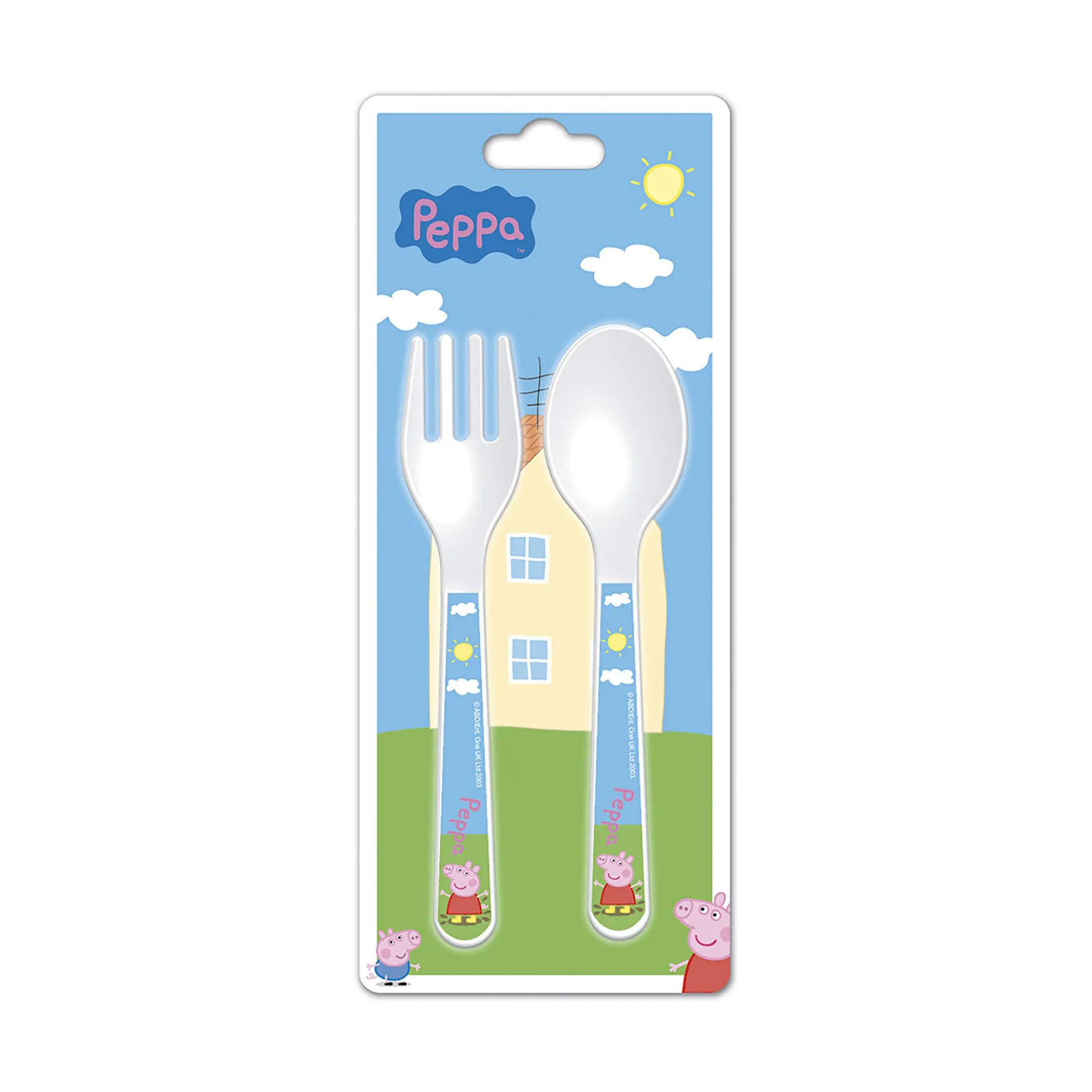 Barbo Toys Børnebestik Gurli gris Bestiksæt - 2 dele i Blå, 2