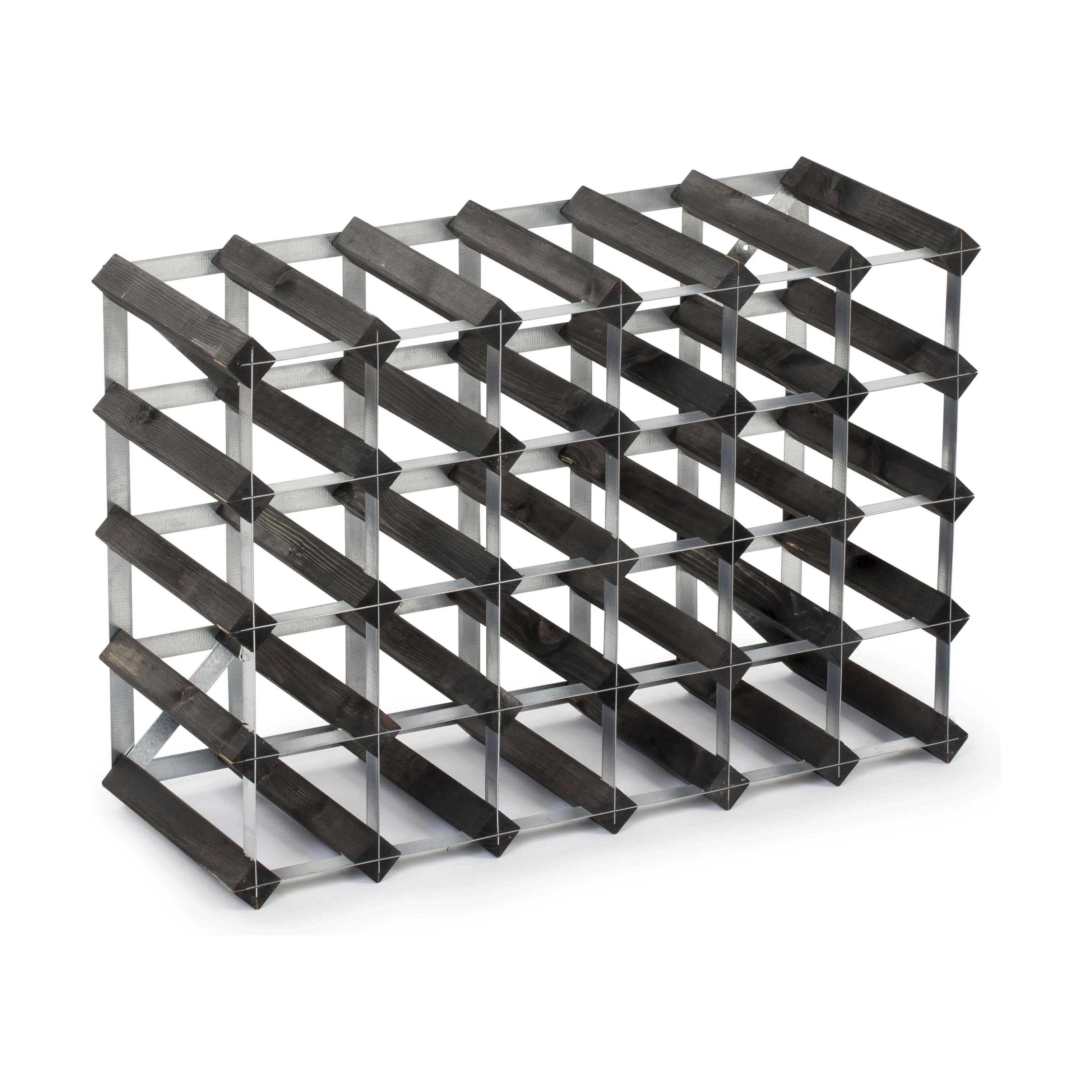 Traditional Wine Racks Vinreoler Vinreol i Sort ask, 30 flasker, 4