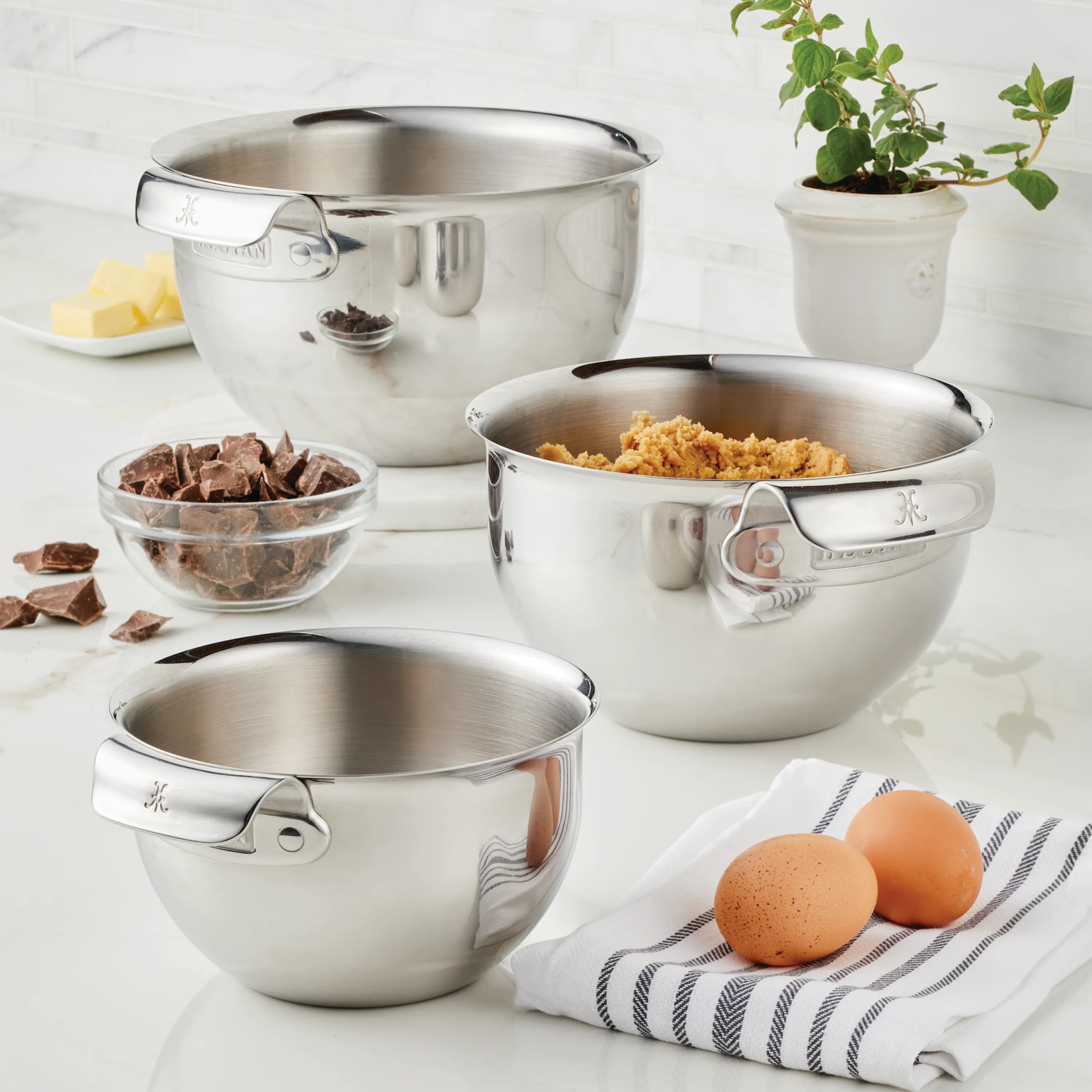 Hestan Røreskålsæt Provisions Røreskålesæt - 3 dele i Rustfrit stål, 2