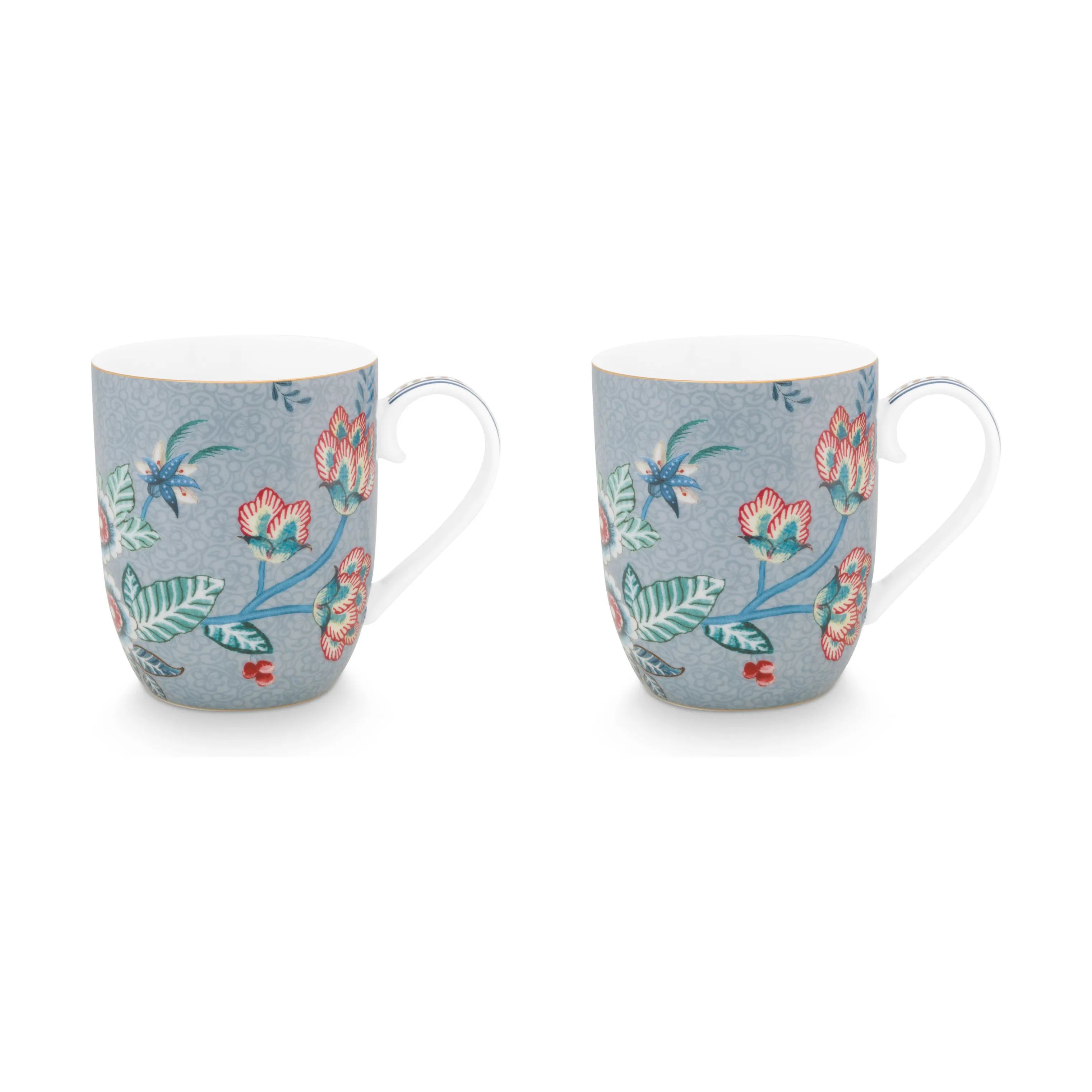 PIP Studio Krus og kopper med hank Flower Festival Krus - 2 stk. i Blue, 1