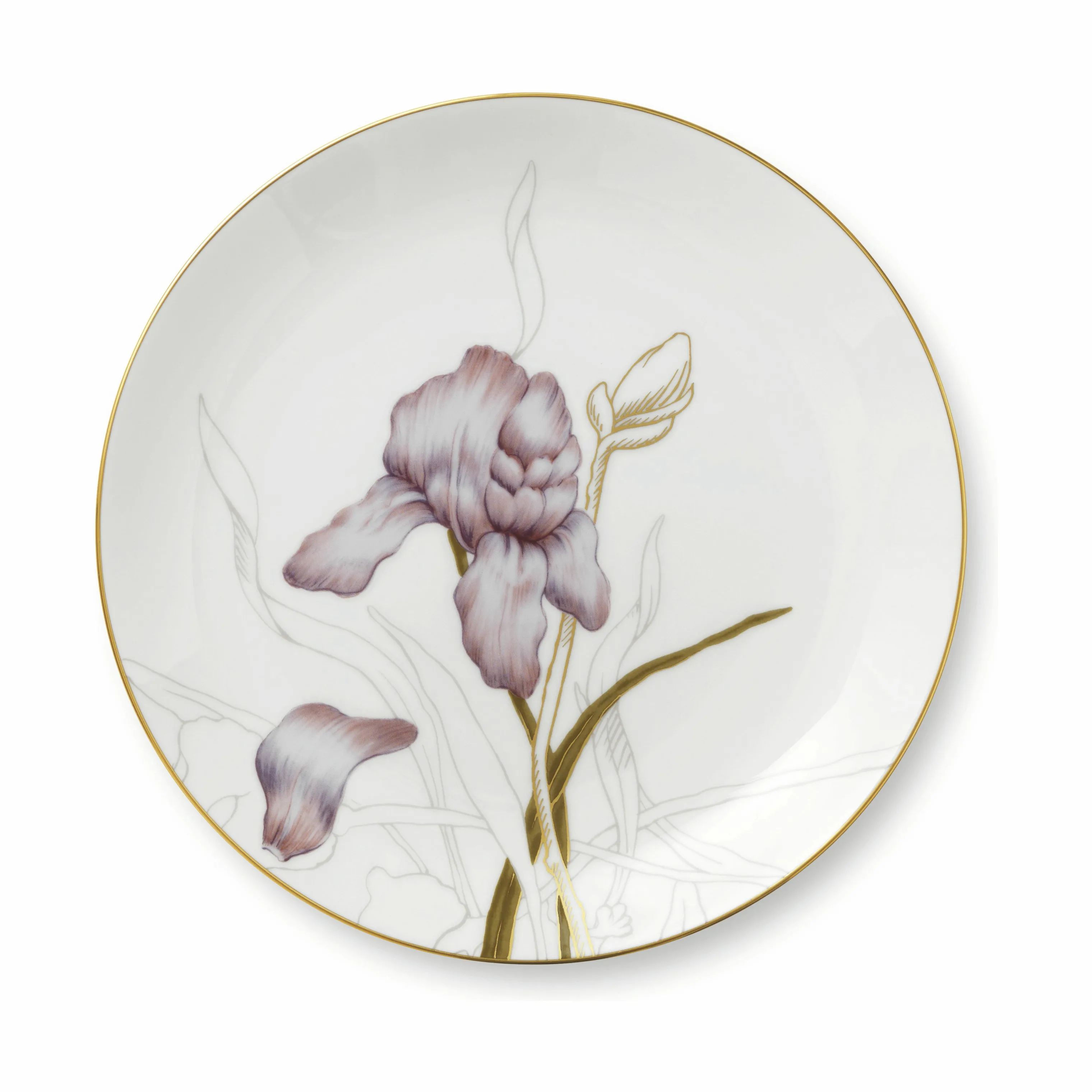 Royal Copenhagen Frokosttallerkener Flora Tallerken - Iris i Iris, 22 cm, 1