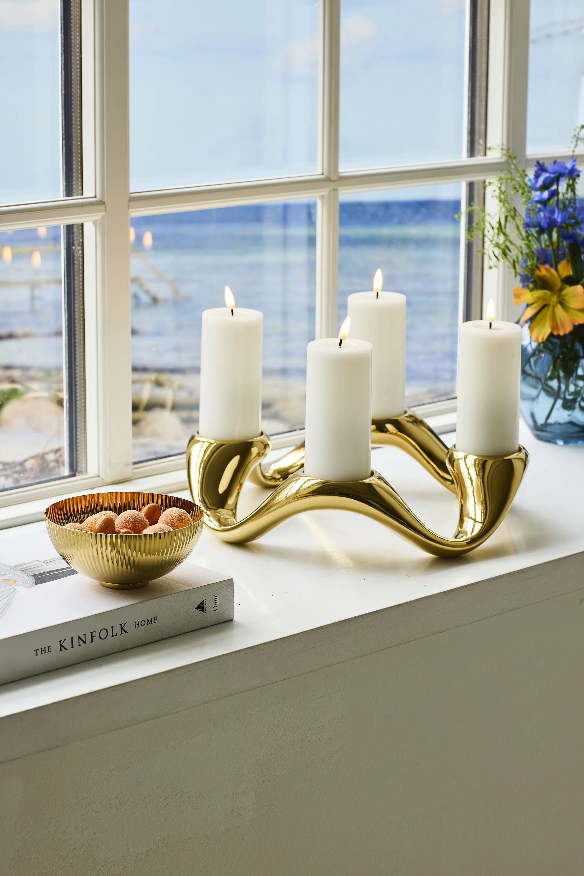 Georg Jensen Serveringsskåle Bernadotte Skål i Guldfarvet, 13 cm, 2