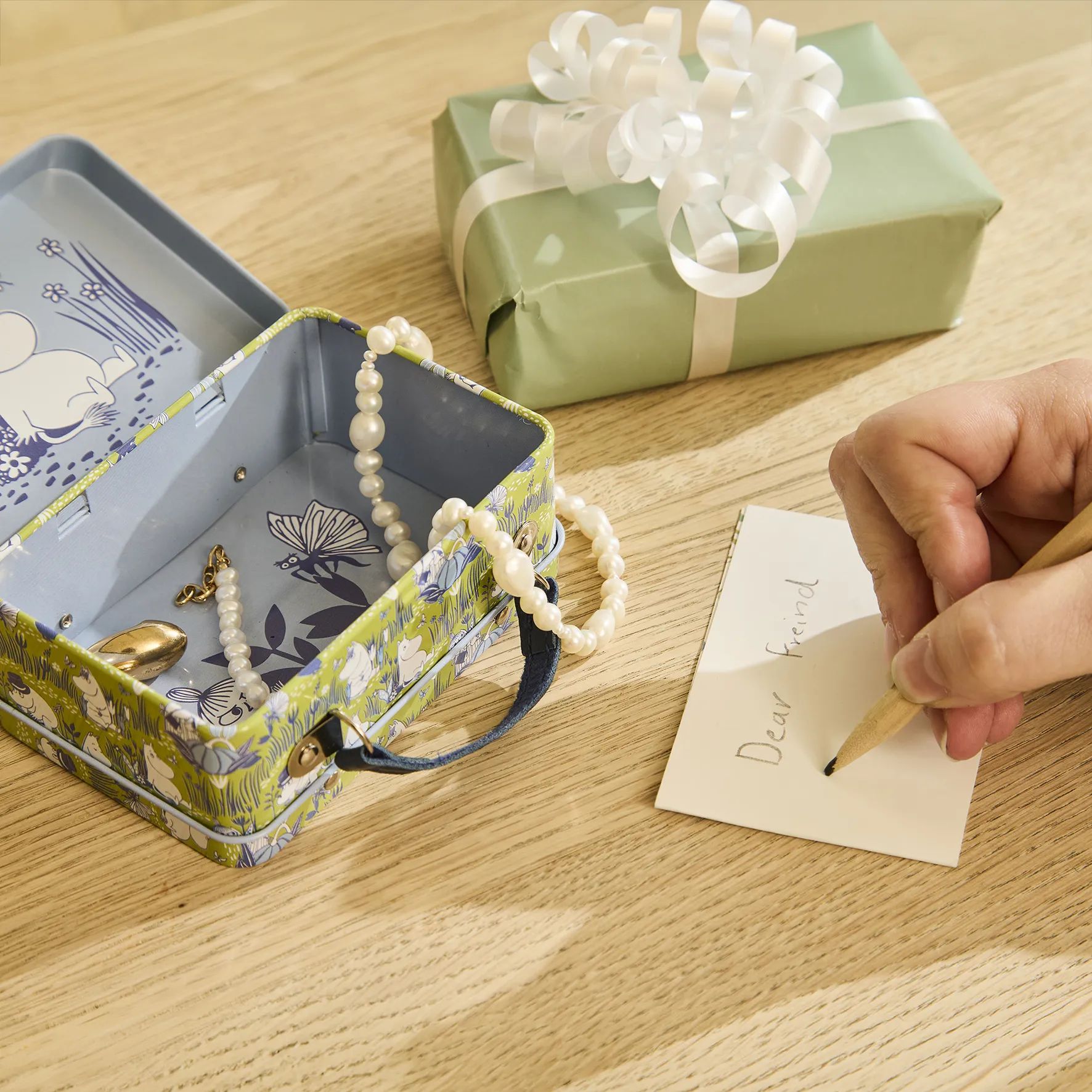 Barbo Toys Til børneværelset Moomin Kuffert i Grøn, 2