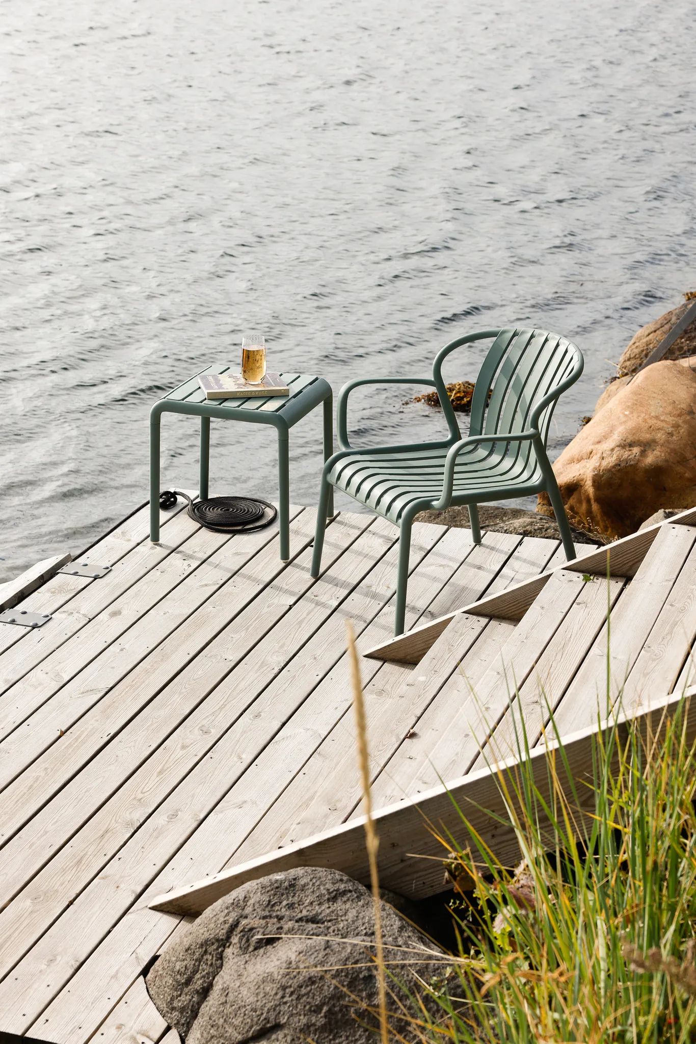 CASA Living Loungestole Loungestol i grøn, 2
