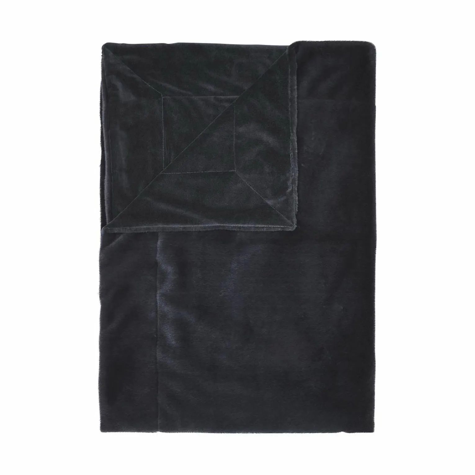 Essenza Plaider Furry Plaid i Nightblue, 1