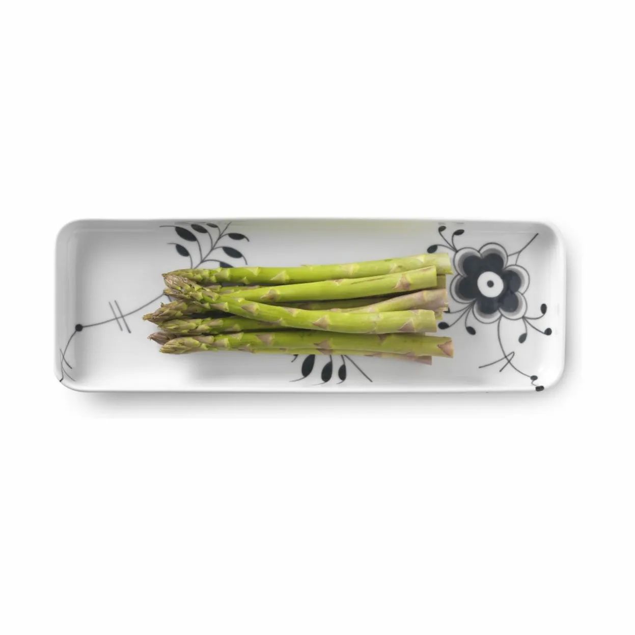 Royal Copenhagen Serveringsfade Sort Mega Riflet Fad i Sort/hvid, 36 cm, 4
