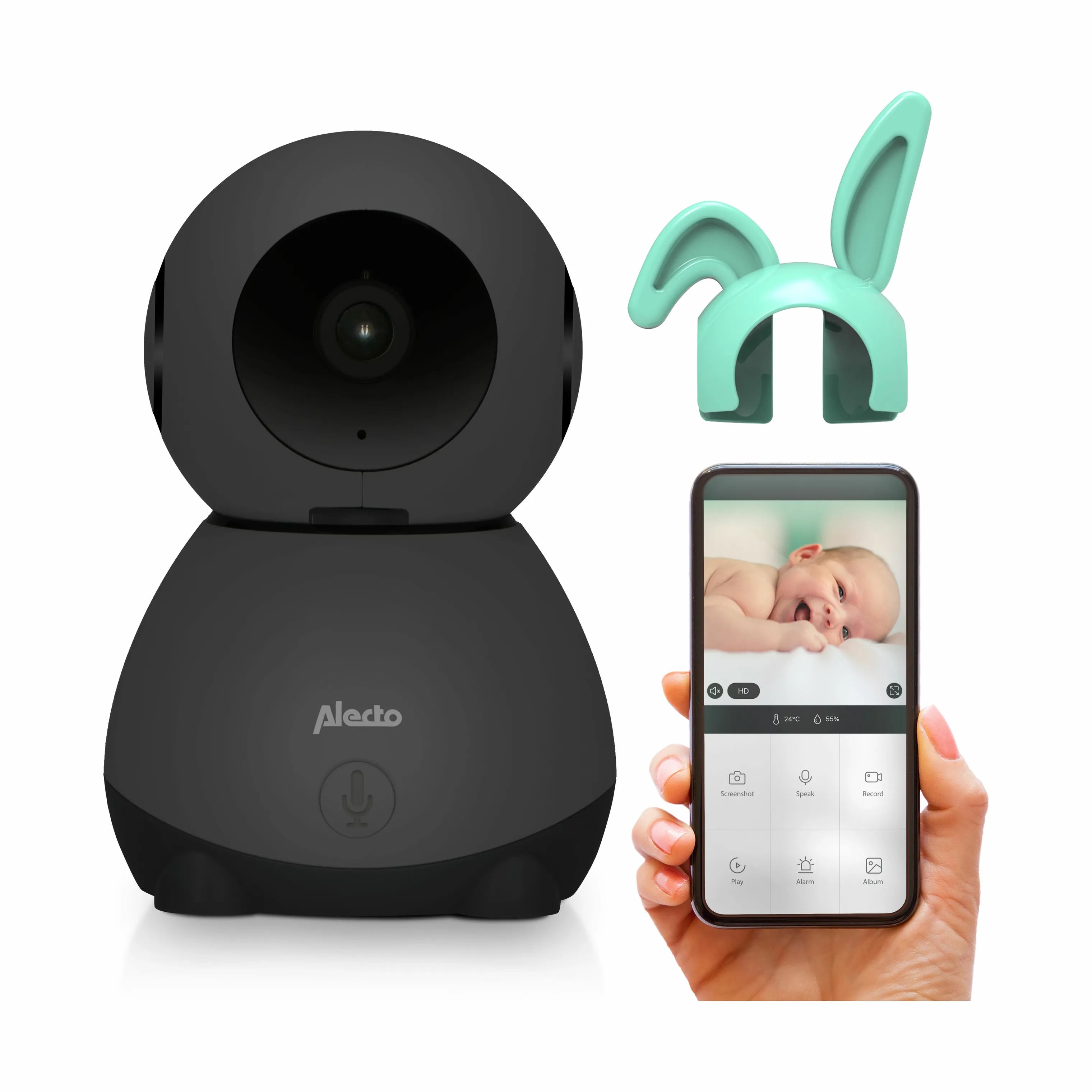 Alecto Baby Babyalarmer SMARTBABY10 Babyalarm i Sort, 1