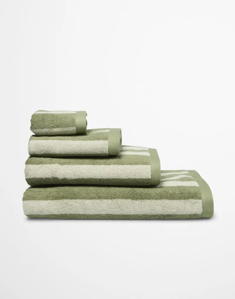 Marc O'Polo Håndklæder Heritage Håndklæde i Moss green, B50 x L100 cm, 3