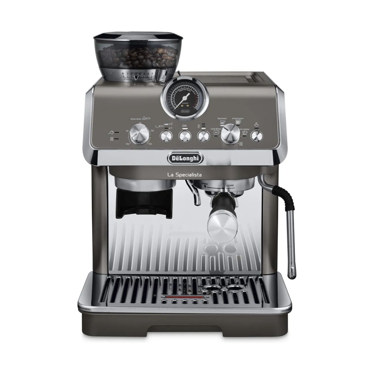 DeLonghi Espressomaskiner Arte Evo Espressomaskine i Titanium, 4