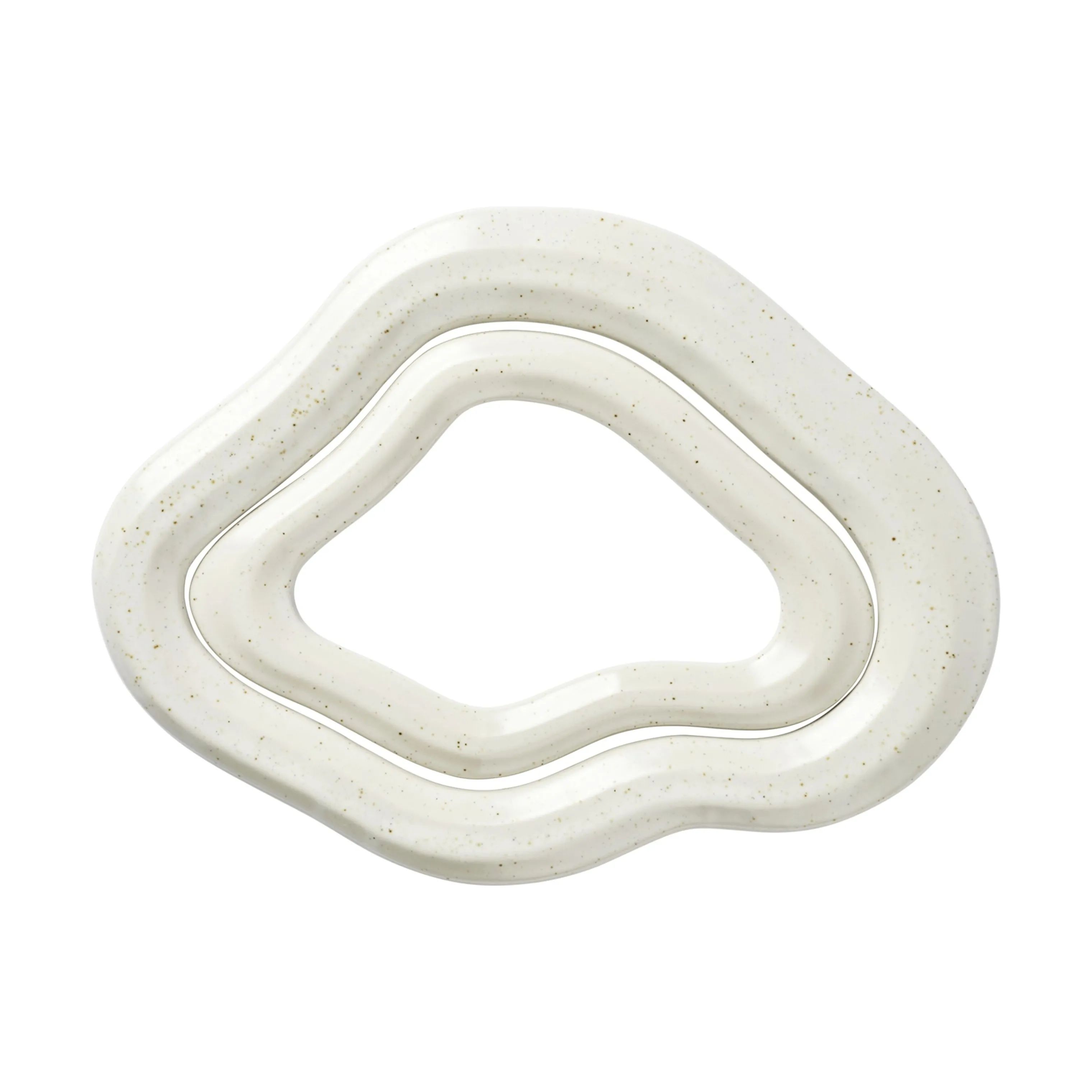 Broste Copenhagen Bordskånere NORDIC SAND Nordic Vanilla Bordskåner i Cream w. grains, 3