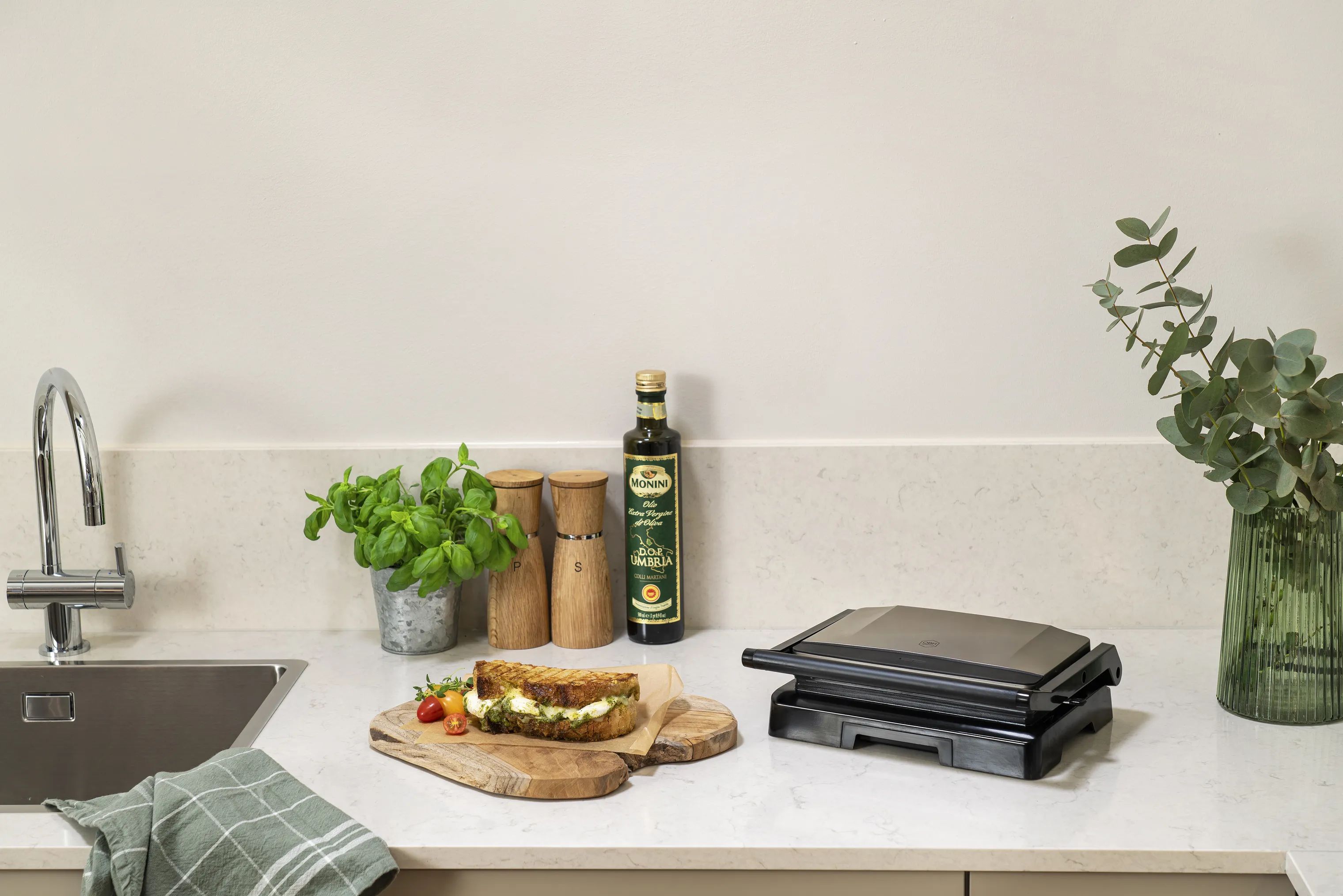 OBH Nordica Bordgrill Paninigrill i Cool grey, 5
