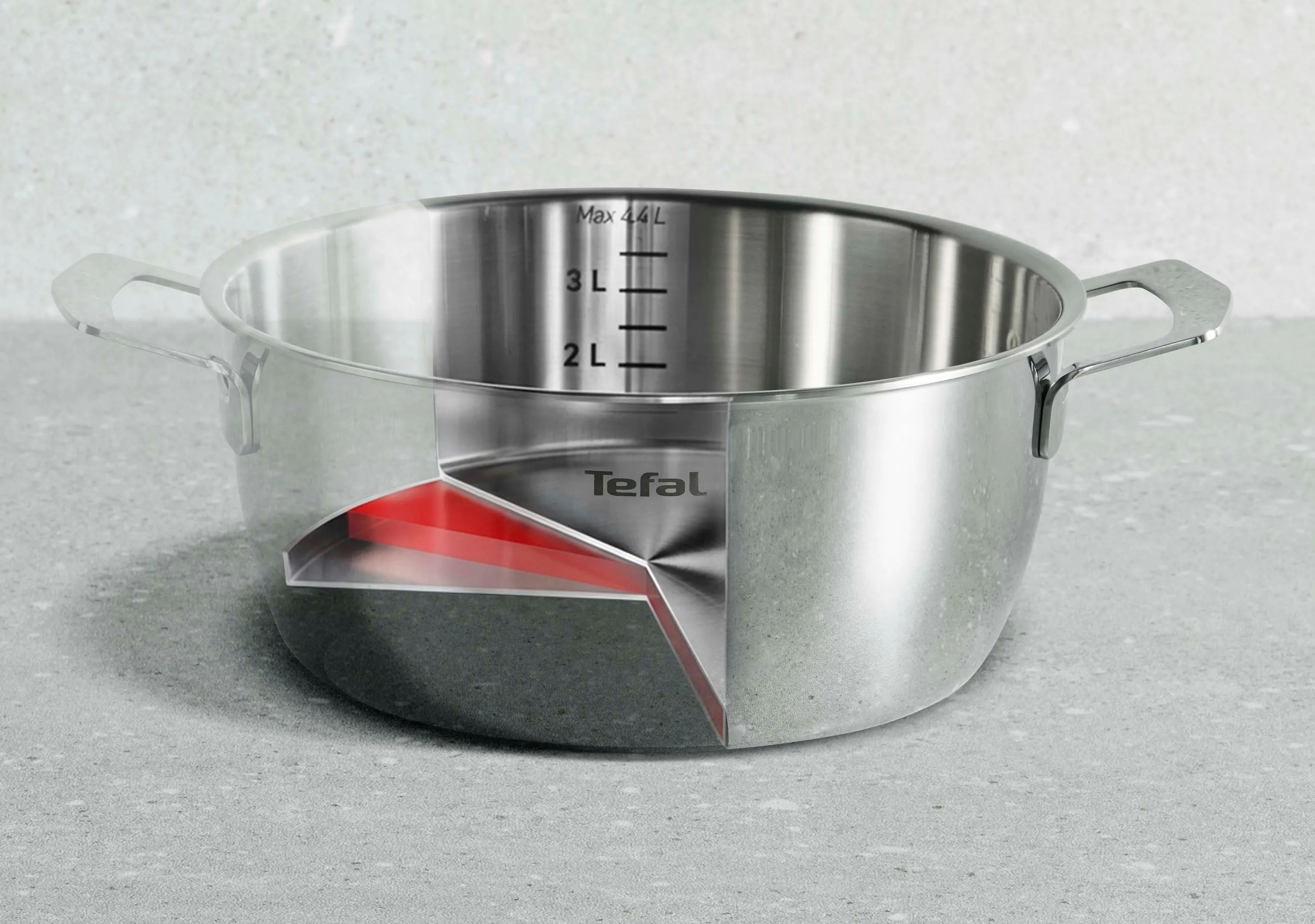 Tefal Gryder Emotion Plus Stegegryde i Sølvfarvet, 3