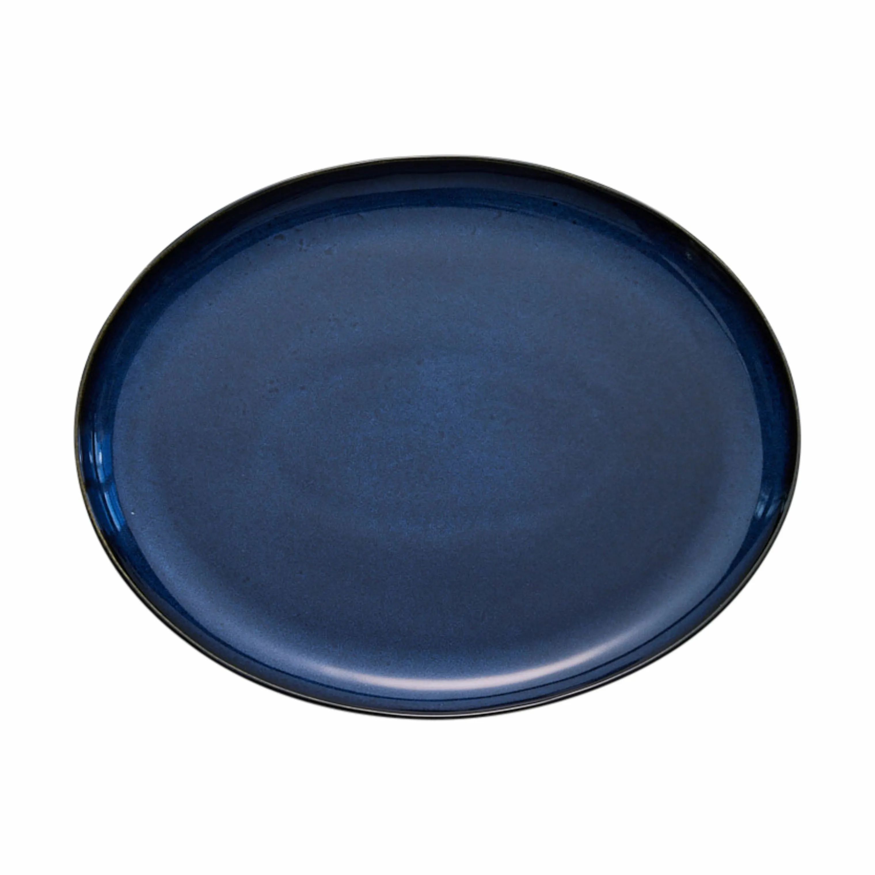 Lene Bjerre Serveringsfade Amera Fad i Blå, 34 cm, 1