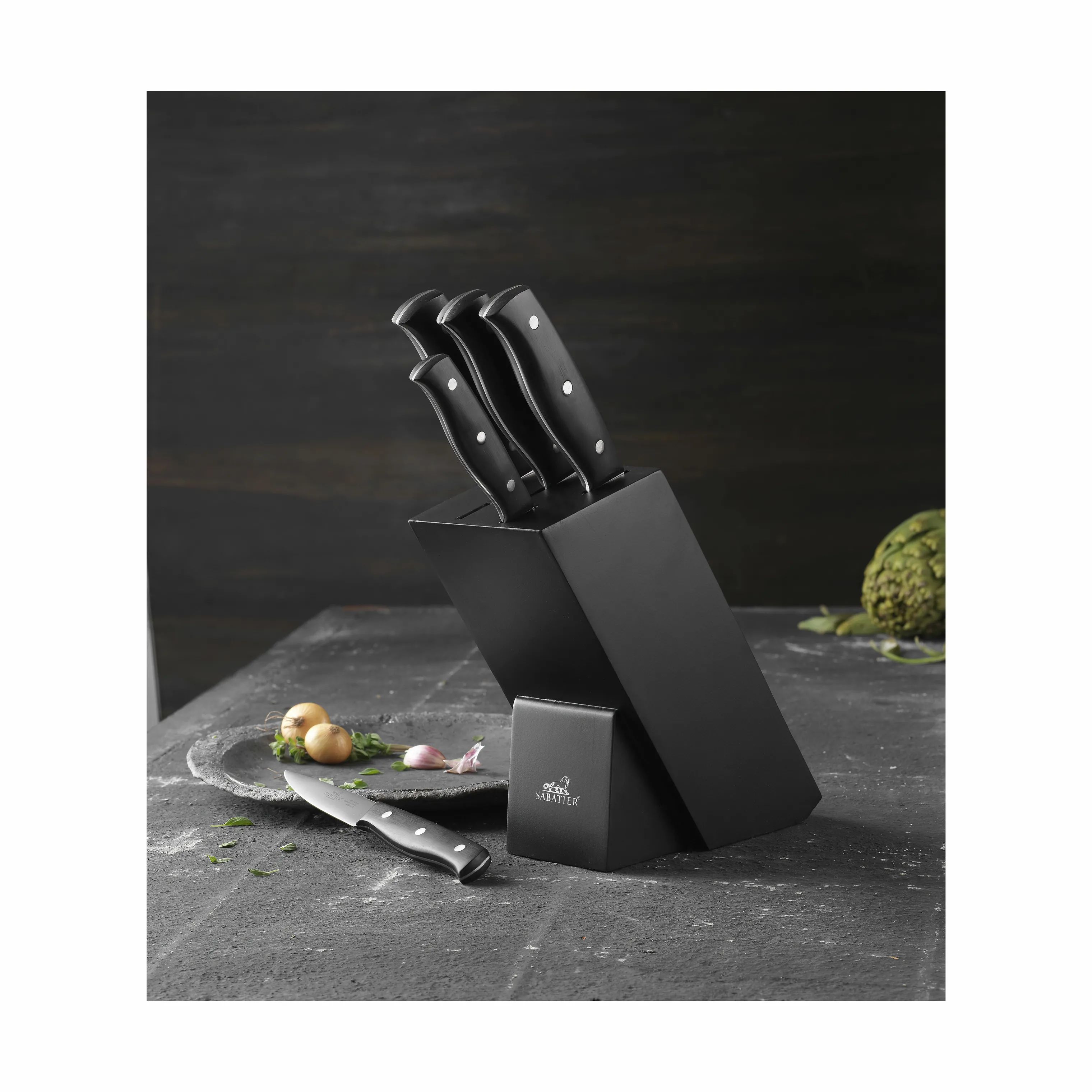Lion Sabatier Knivblokke med knive Mon Bloc Knivblok - 6 dele i Sort, 5