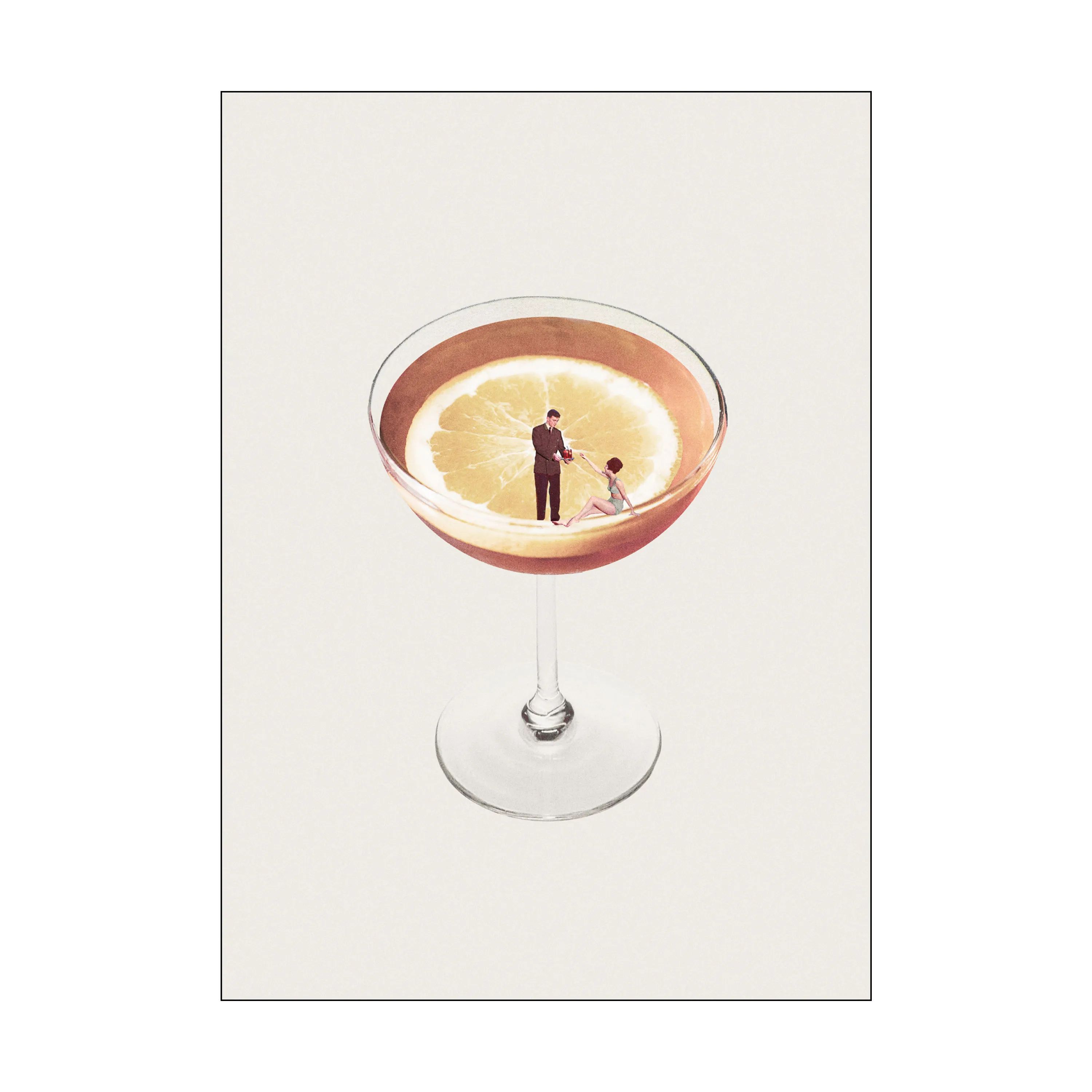 Poster&Frame Plakater Plakat - My drink needs a drink i Multifarvet, B50 x L70 cm, 1