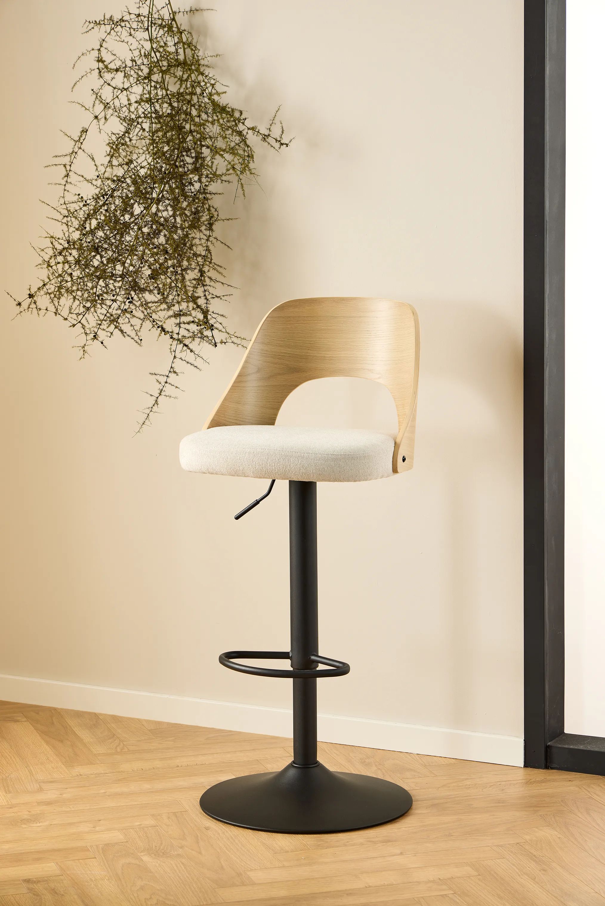 CASA Living Barstole Lucy Barstol - 2 stk i Beige/sort, 2