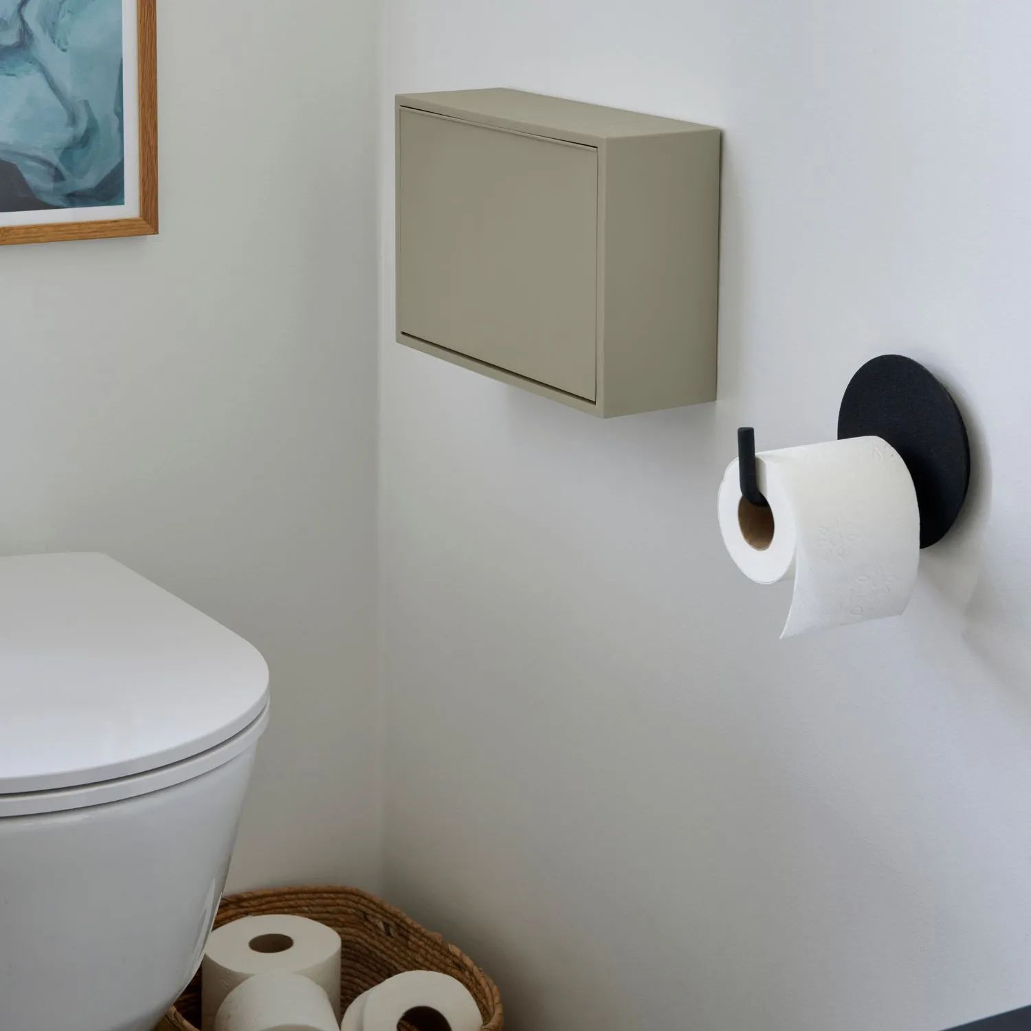 ReCollector Toiletspande Væghængt Toiletspand i Oak Green, 2